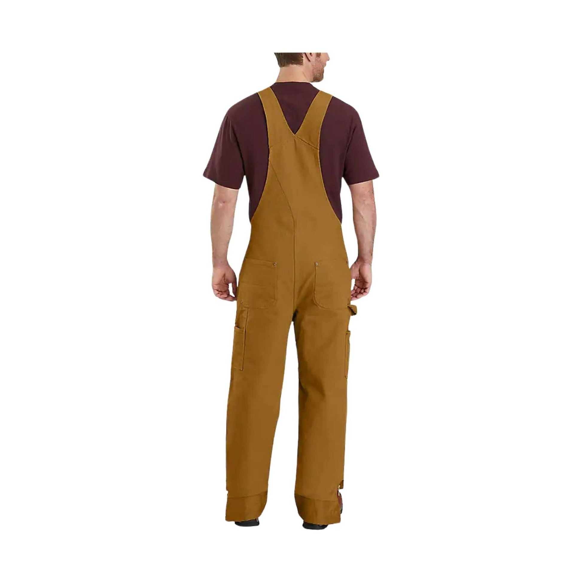 Carhartt Men's Loose Fit Insulated Bib Overall - Carhartt Brown by Lenny's Shoe & Apparel