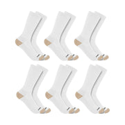 Carhartt Men's Midweight Crew Sock 6 Pack - White by Lenny's Shoe & Apparel