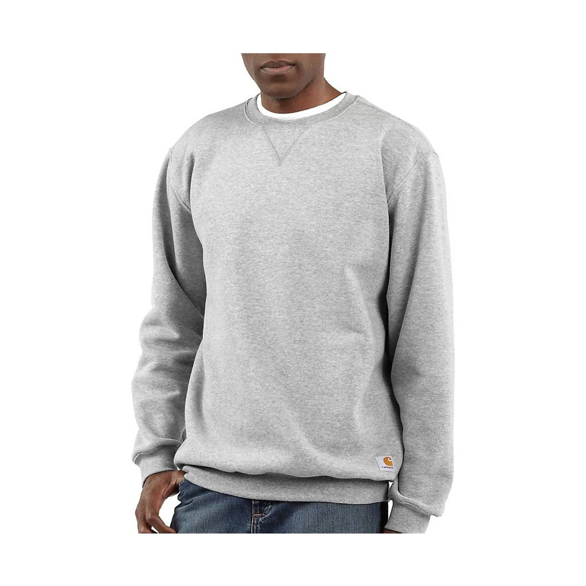 Carhartt Men's Midweight Crewneck Sweatshirt - Heather Gray by Lenny's Shoe & Apparel