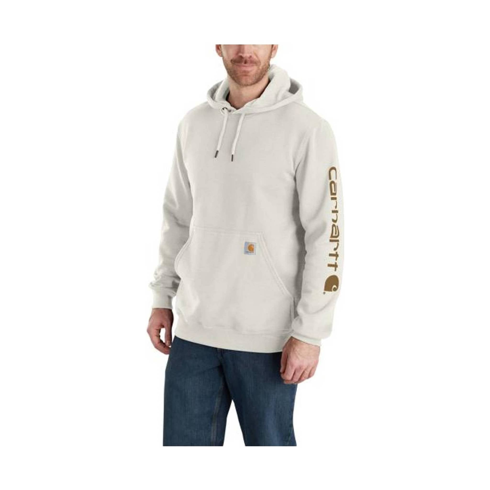 Carhartt Men's Midweight Hooded Logo Sweatshirt - Malt by Lenny's Shoe & Apparel