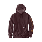 Carhartt Men's Midweight Hooded Logo Sweatshirt - Port by Lenny's Shoe & Apparel