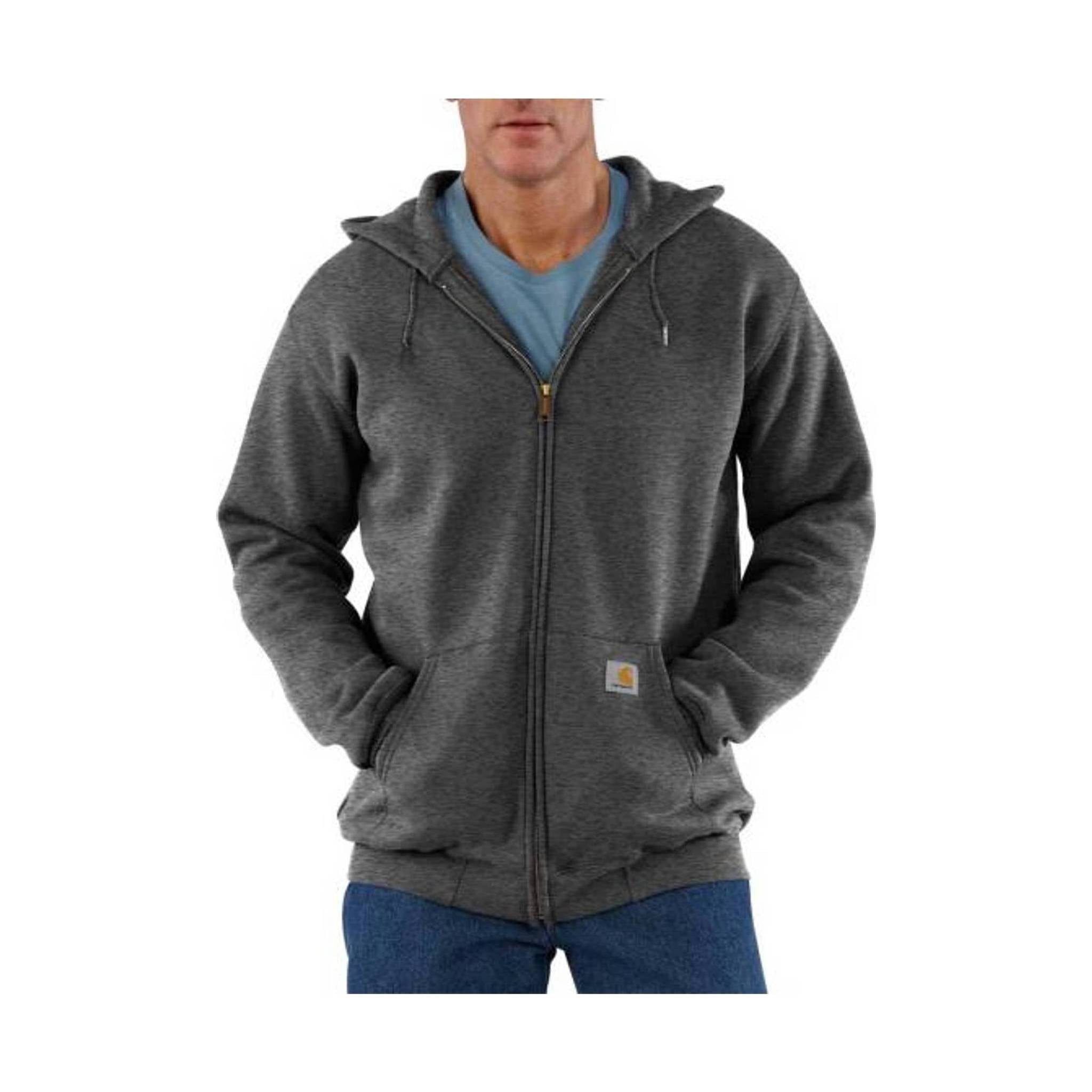 Carhartt Men's Midweight Hooded Zip-Front Sweatshirt - Carbon Heather by Lenny's Shoe & Apparel