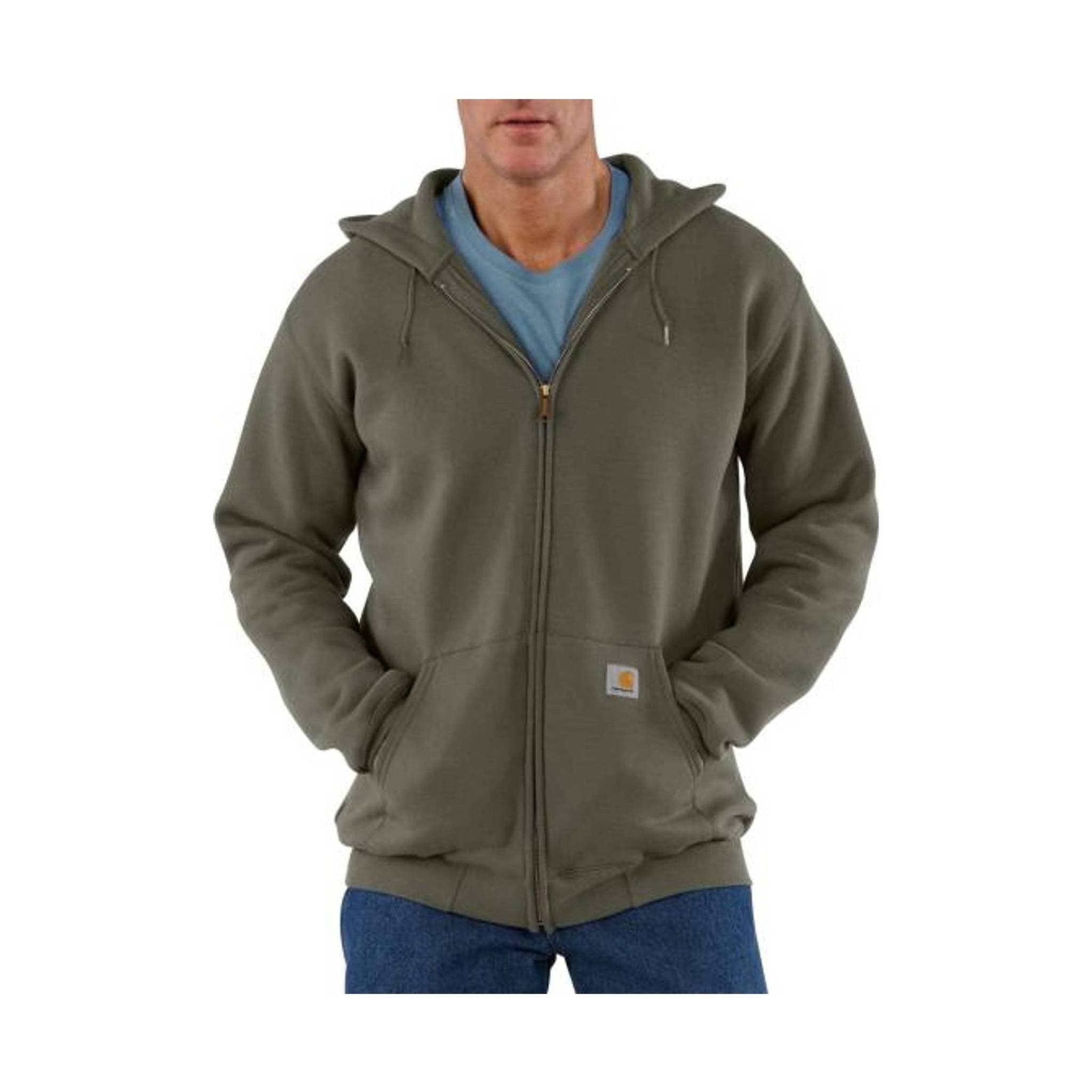 Carhartt Men's Midweight Hooded Zip-Front Sweatshirt - Moss by Lenny's Shoe & Apparel