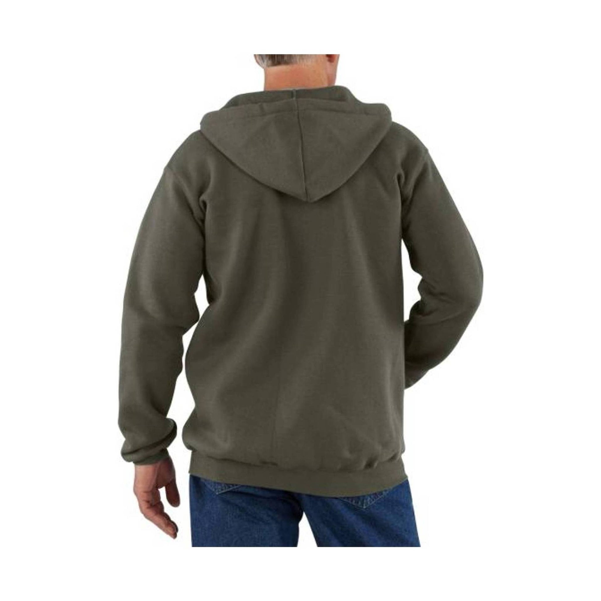 Carhartt Men's Midweight Hooded Zip-Front Sweatshirt - Moss by Lenny's Shoe & Apparel