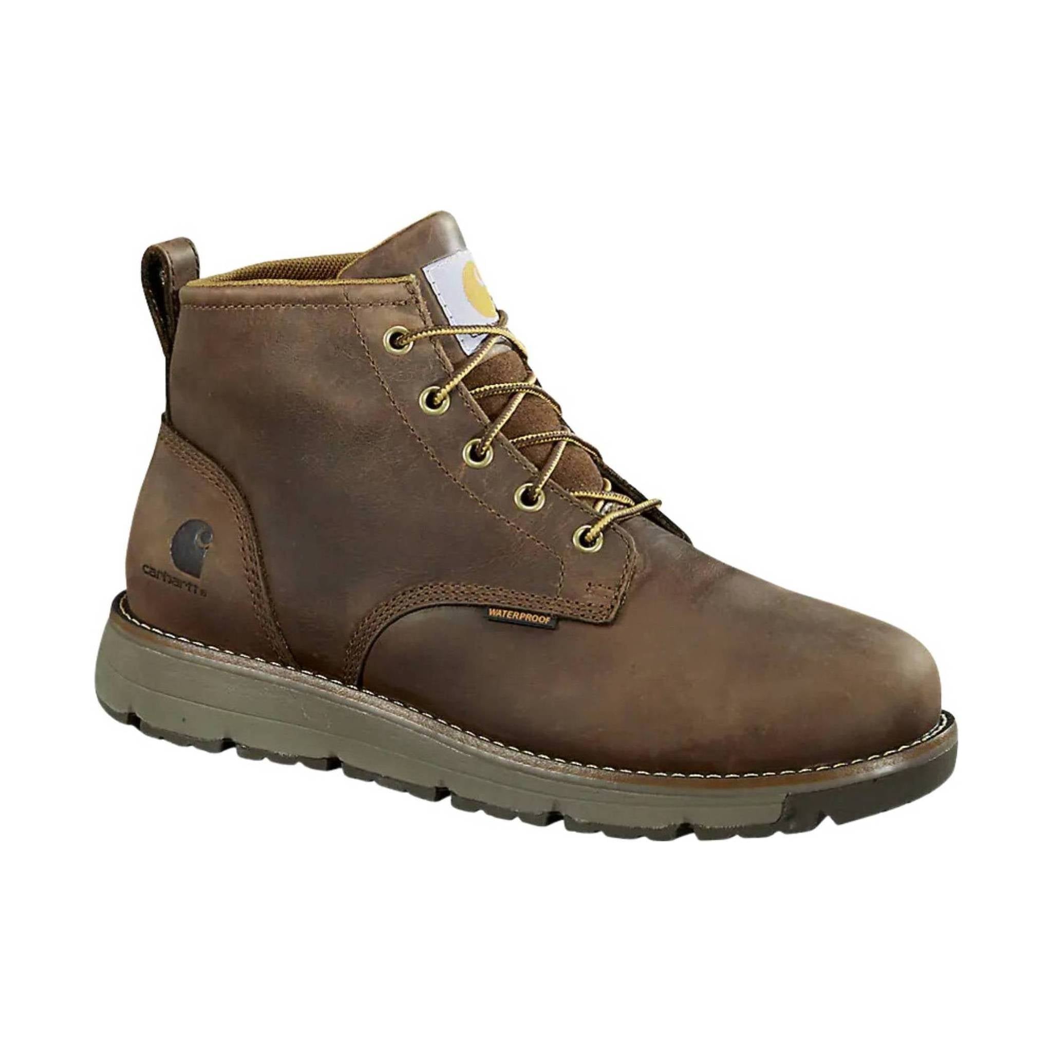 Carhartt Men's Millbrook Waterproof Wedge Steel Toe Work Boot - Brown by Lenny's Shoe & Apparel