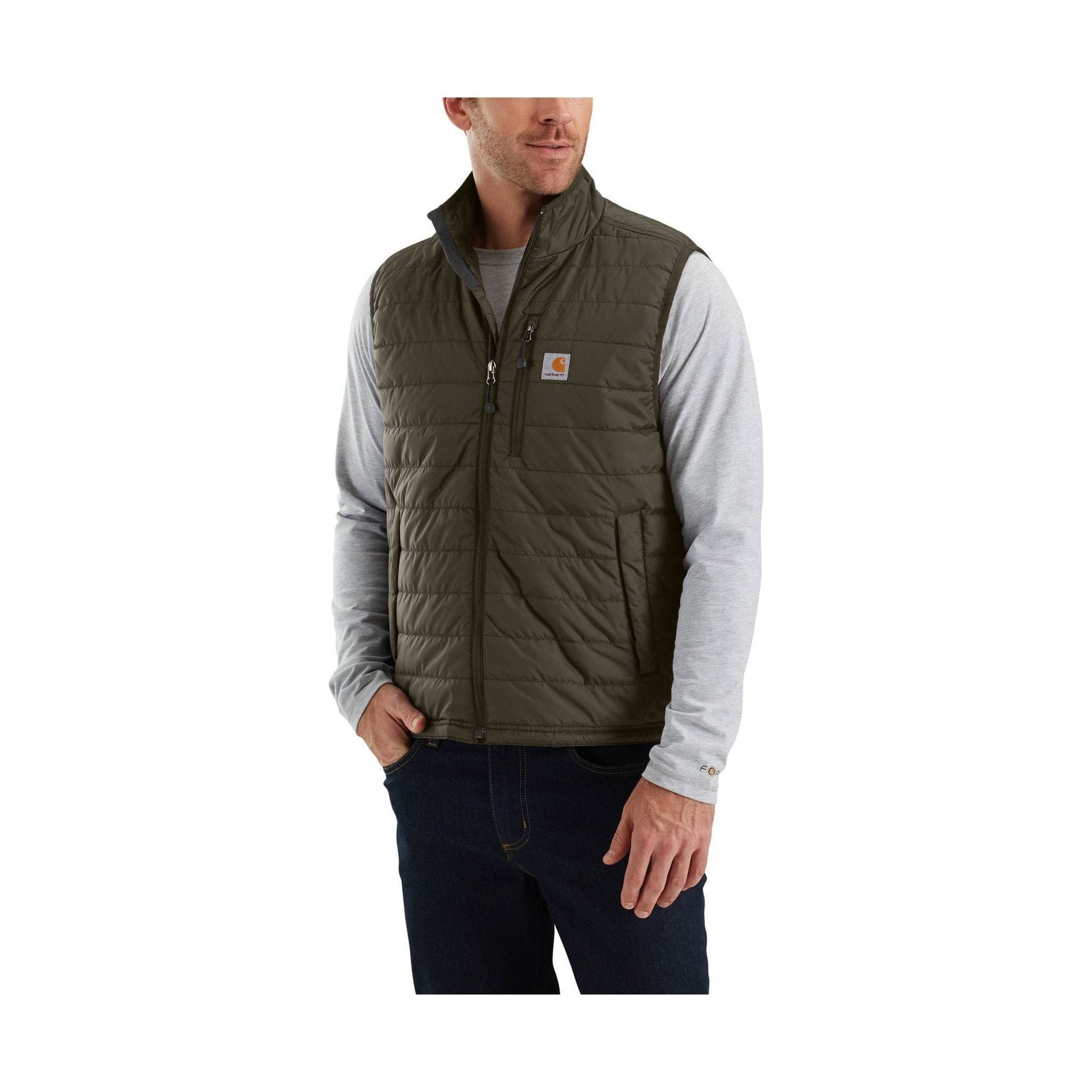 Carhartt Men's Rain Defender Relaxed Fit Lightweight Insulated Vest - Moss by Lenny's Shoe & Apparel