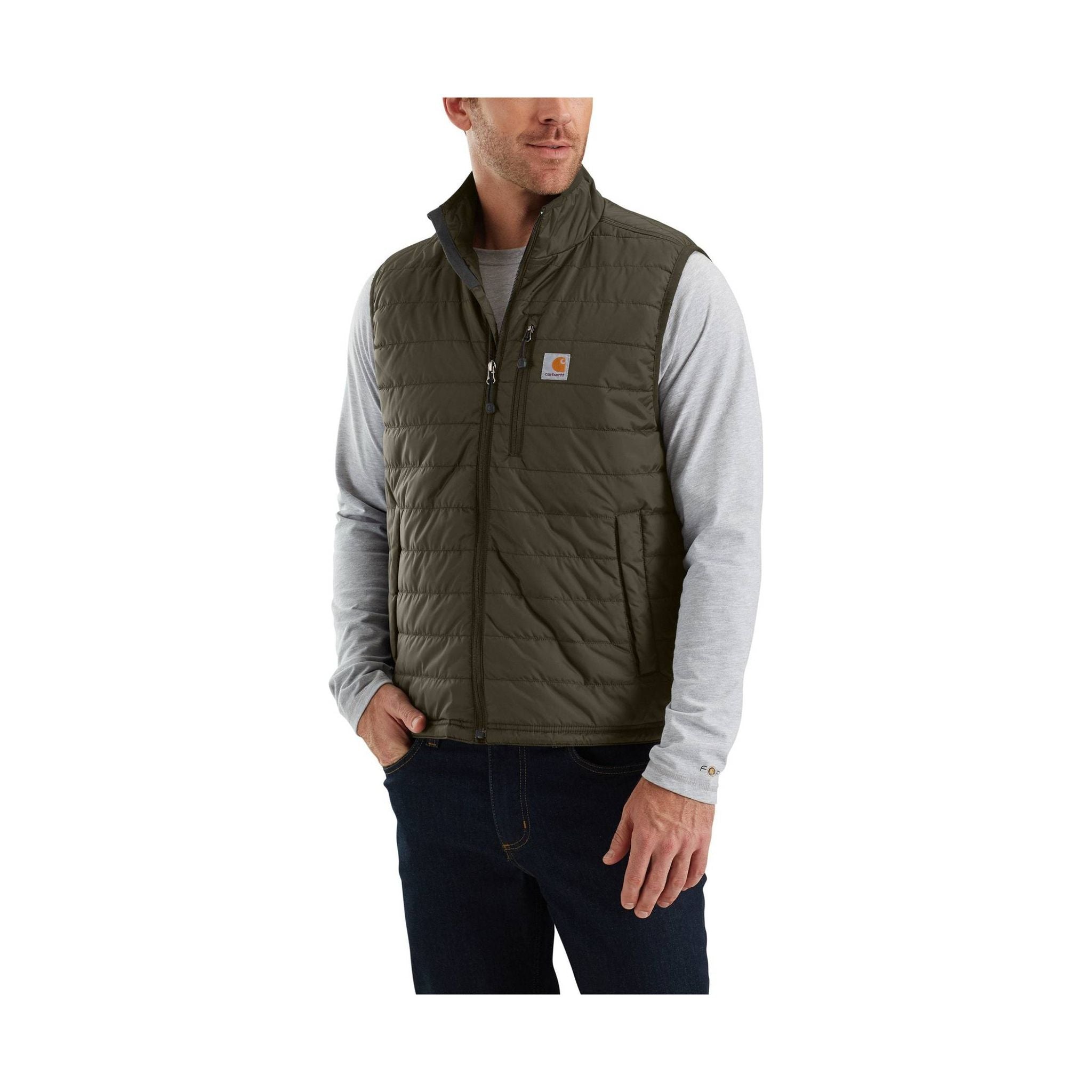 Carhartt Men's Rain Defender Relaxed Fit Lightweight Insulated Vest - Moss by Lenny's Shoe & Apparel