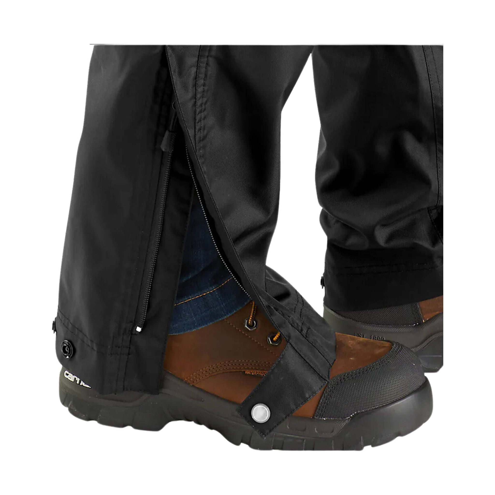 Carhartt Men's Relaxed Fit Midweight Rain Pant - Black by Lenny's Shoe & Apparel