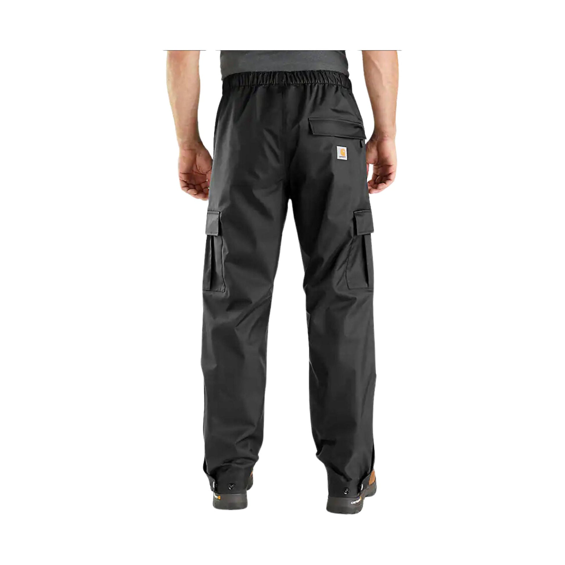 Carhartt Men's Relaxed Fit Midweight Rain Pant - Black by Lenny's Shoe & Apparel