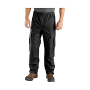 Carhartt Men's Relaxed Fit Midweight Rain Pant - Black by Lenny's Shoe & Apparel