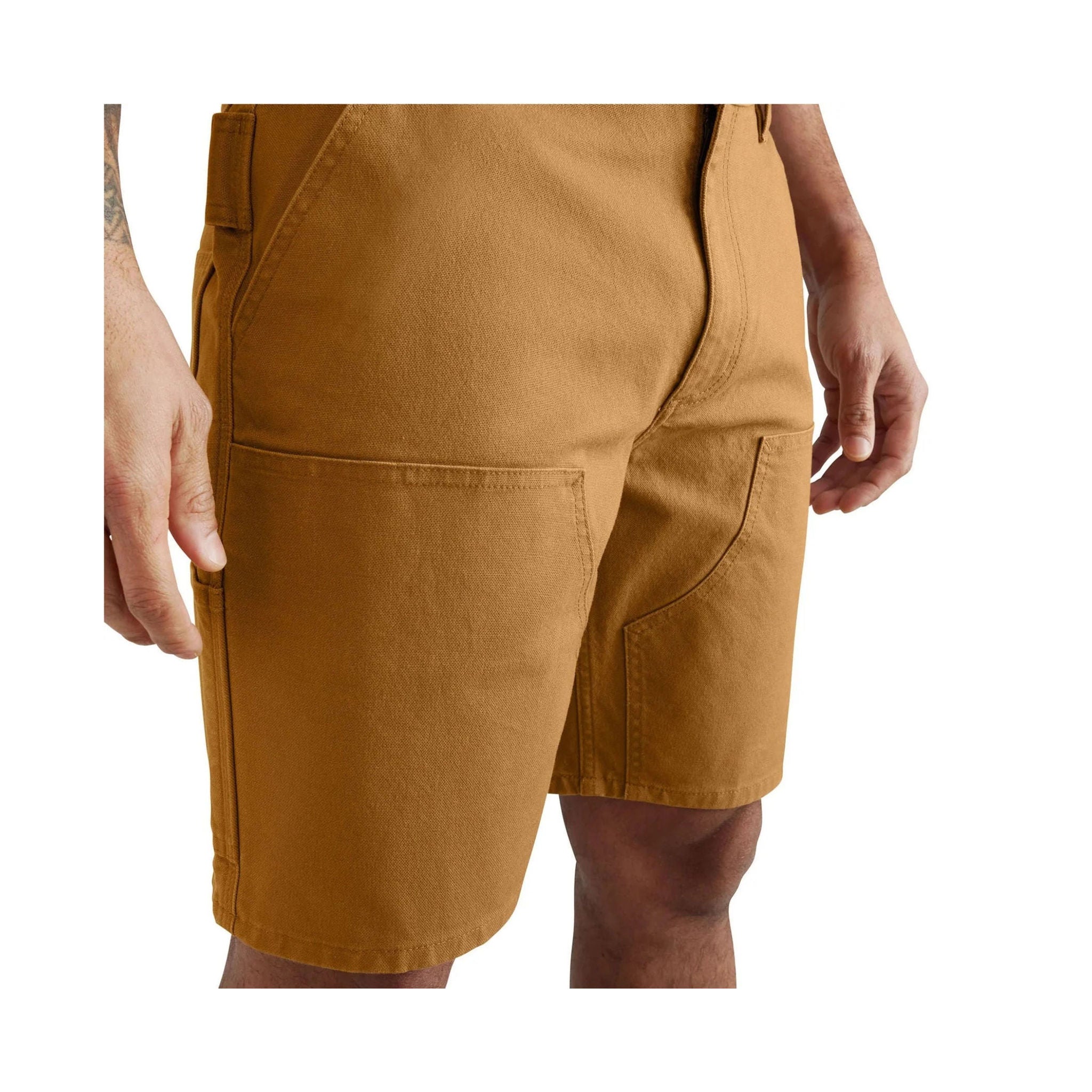 Carhartt Men's Rugged Flex® Relaxed Fit Duck Double Front Utility Work Short - Brown by Lenny's Shoe & Apparel