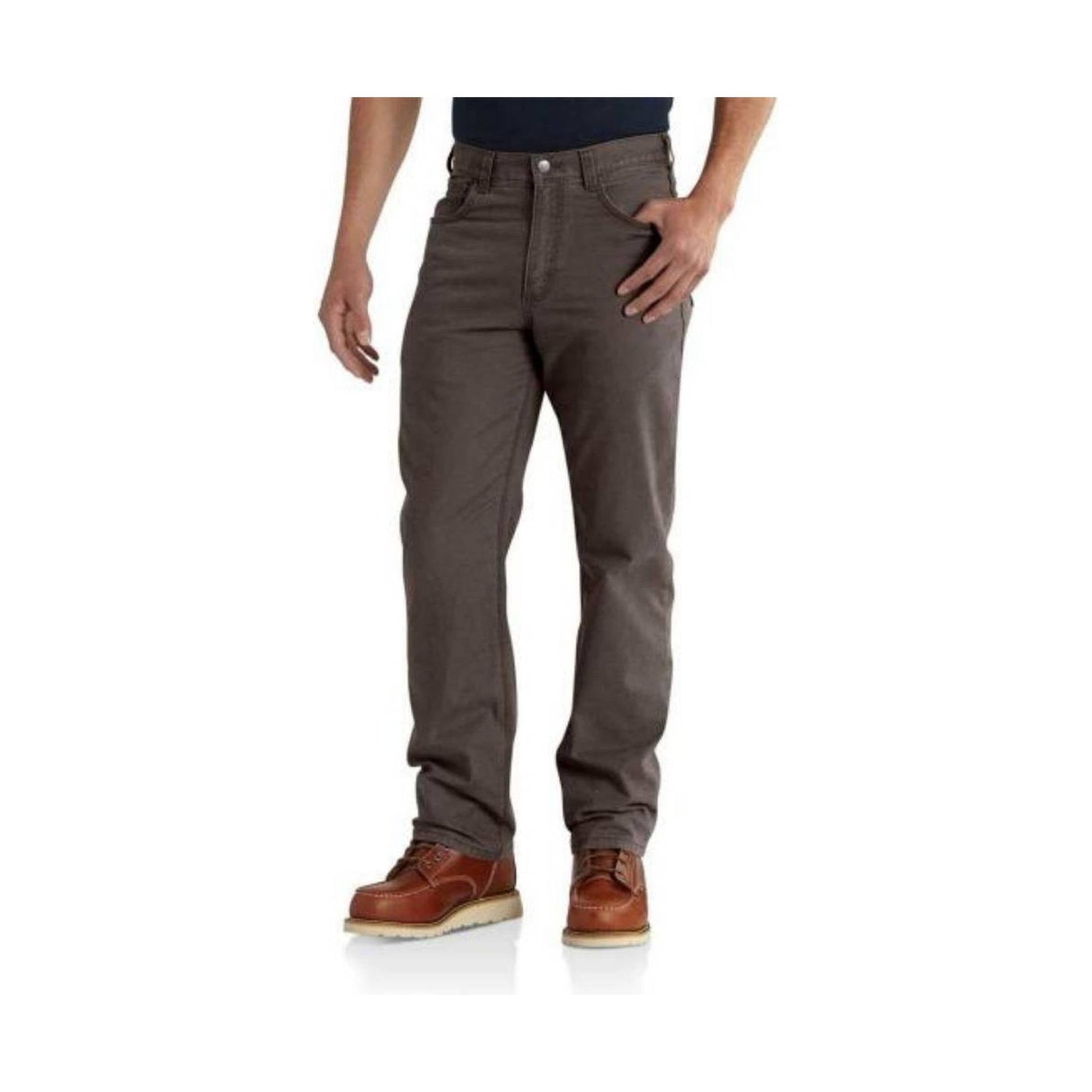 Carhartt Men's Rugged Flex® Rigby Five Pocket Relaxed Fit Pant - Dark Coffee by Lenny's Shoe & Apparel