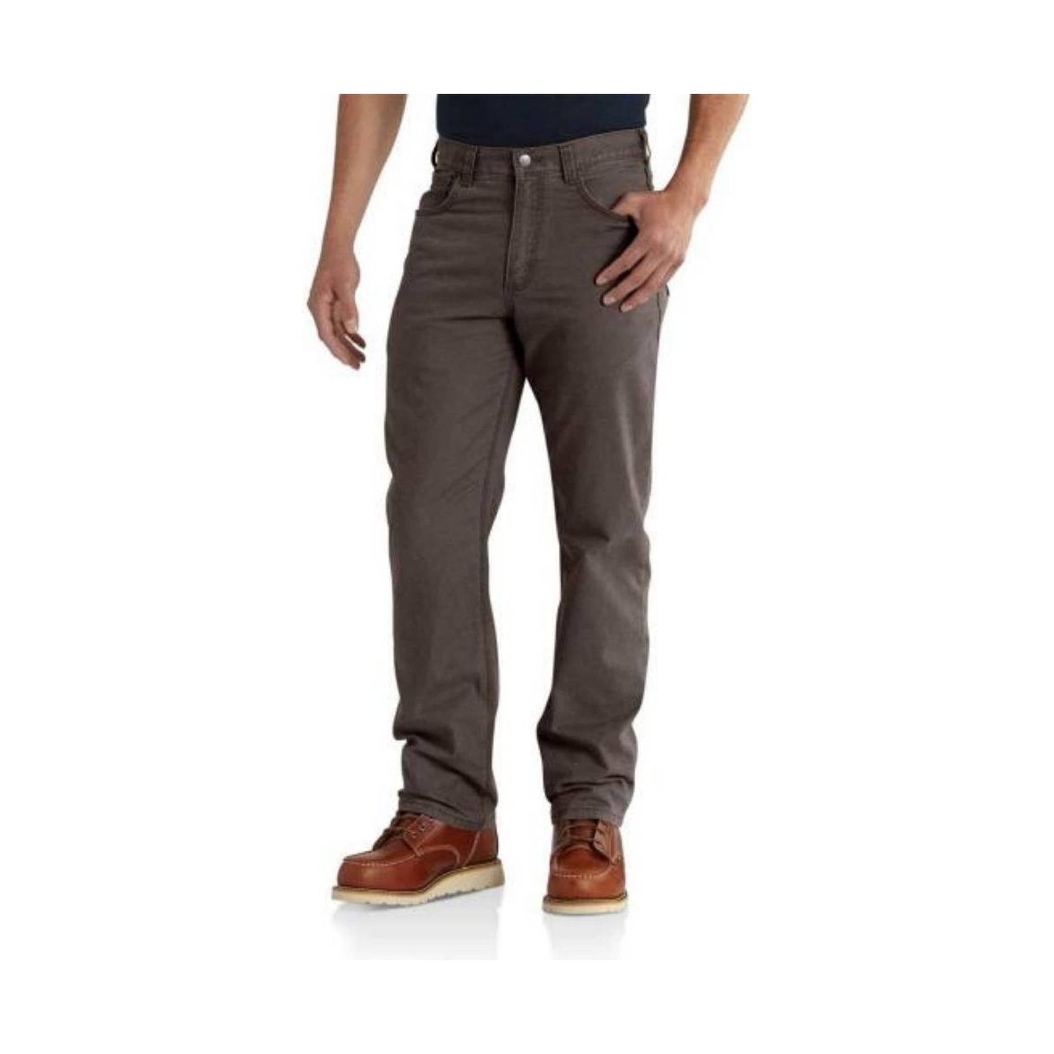 Carhartt Men's Rugged Flex® Rigby Five Pocket Relaxed Fit Pant - Dark Coffee by Lenny's Shoe & Apparel