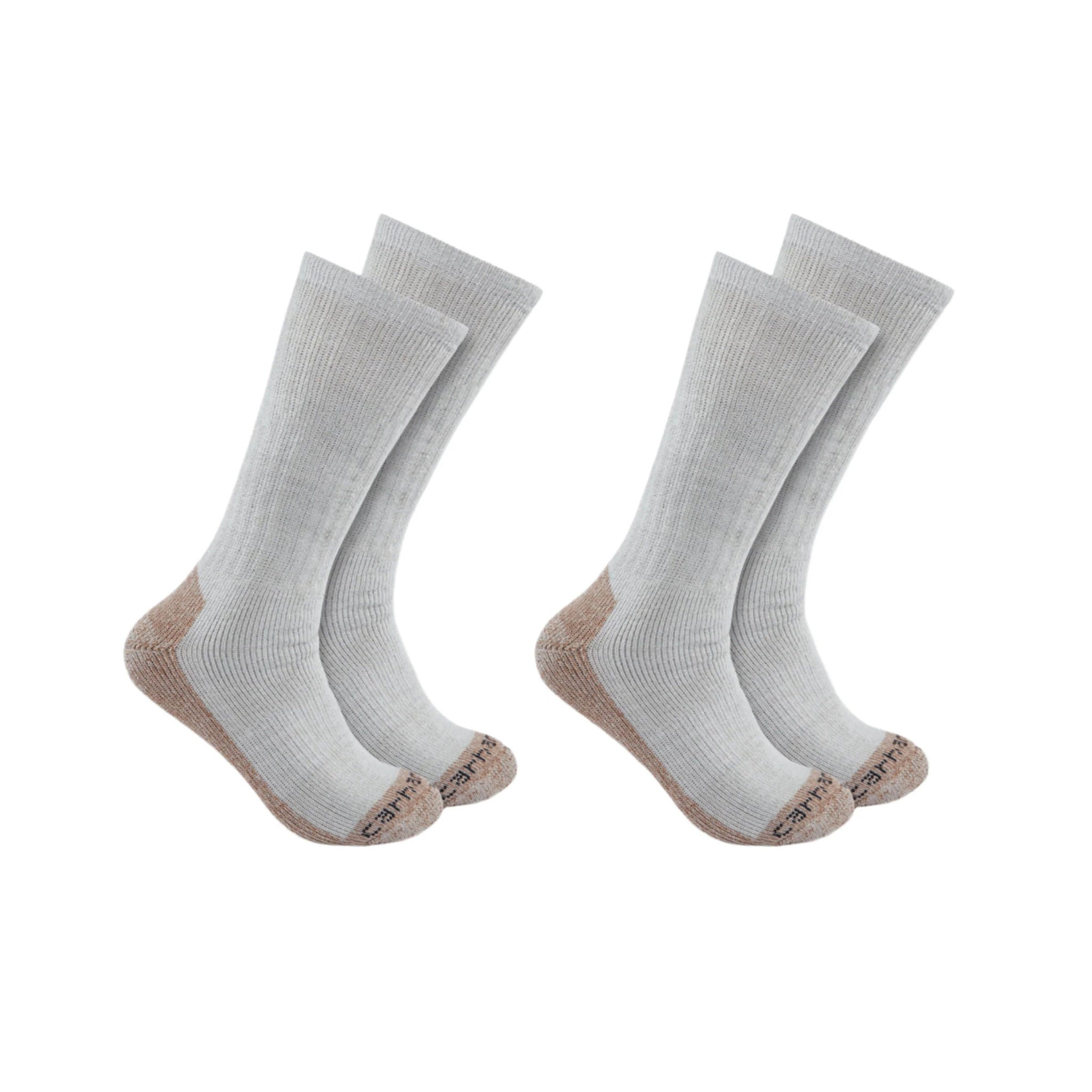 Carhartt Men's Steel Toe Boot 2 Pack Socks - Grey by Lenny's Shoe & Apparel