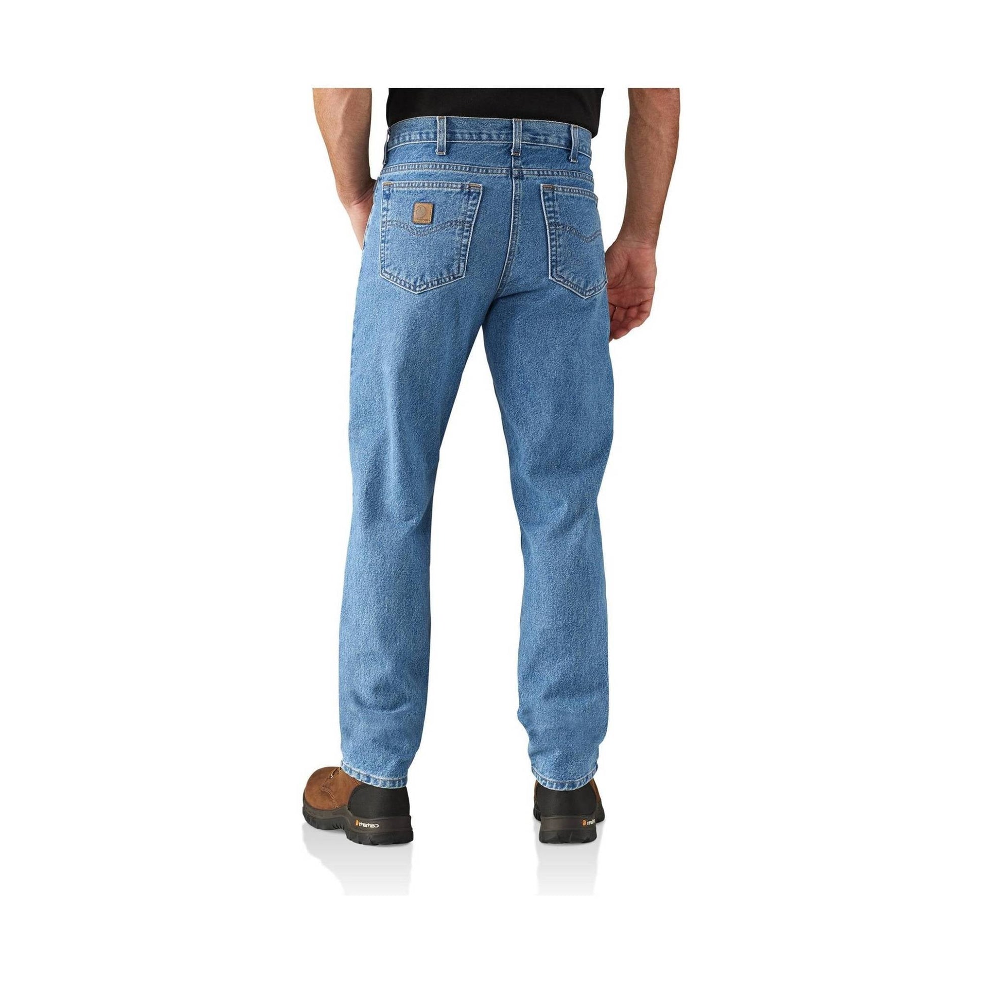 Carhartt Men's Straight/Traditional-Fit Tapered-Leg Jeans - Stonewash by Lenny's Shoe & Apparel