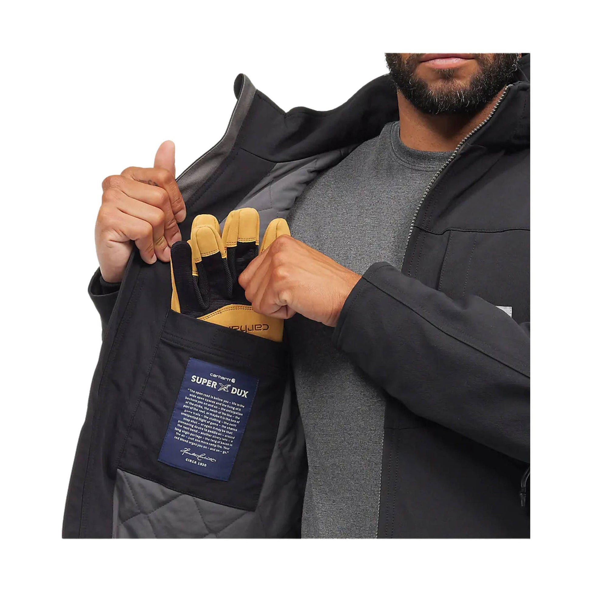 Carhartt Men's Super Dux Full Swing Insulated Tech Jacket - Black by Lenny's Shoe & Apparel