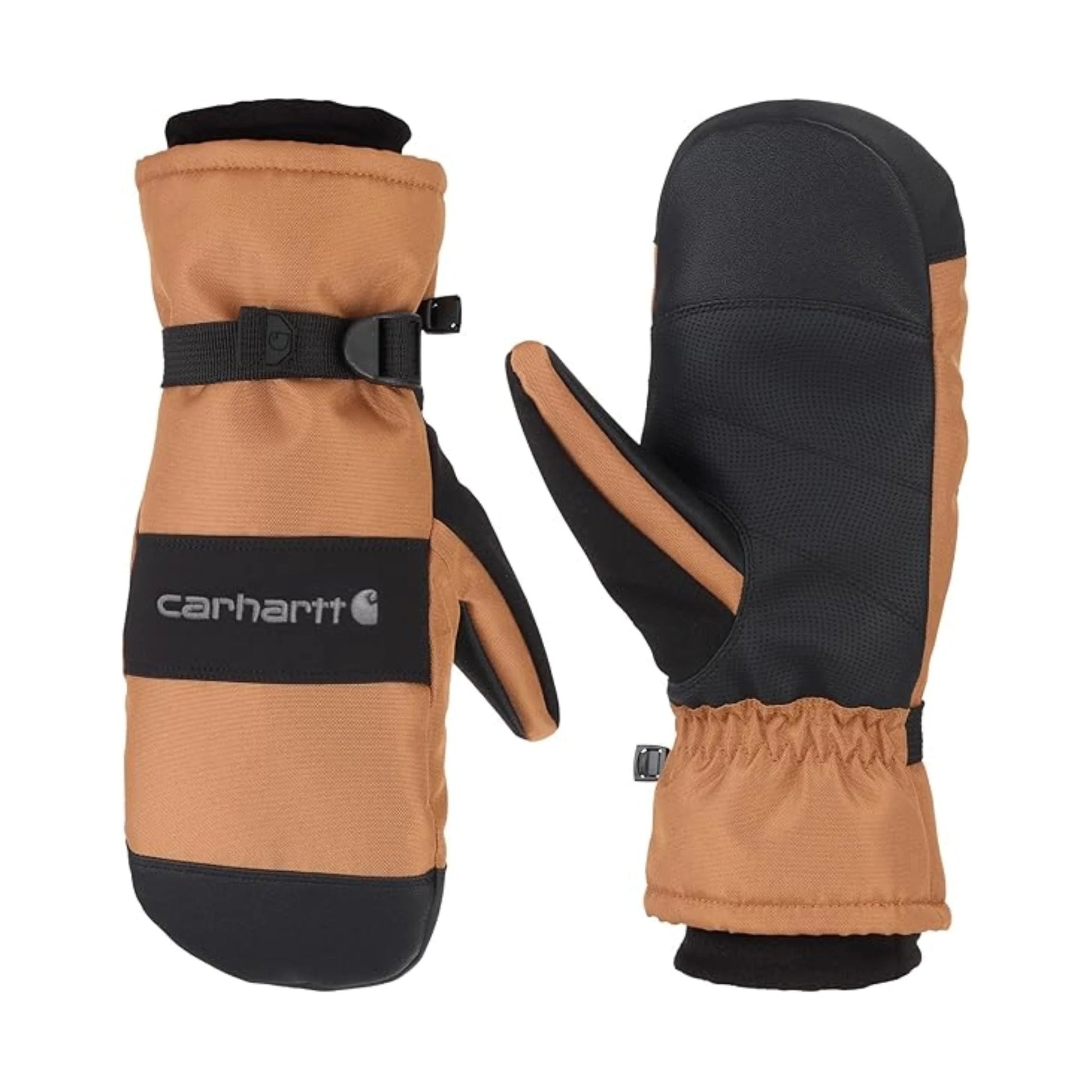 Carhartt Men's Waterproof Insulated Mittens - Brown/Black by Lenny's Shoe & Apparel