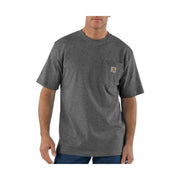 Carhartt Men's Loose Fit Heavyweight Short Sleeve Pocket T Shirt - Carbon Heather by Lenny's Shoe & Apparel