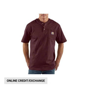Carhartt Men's Workwear Short Sleeve Henley - Port by Lenny's Shoe & Apparel