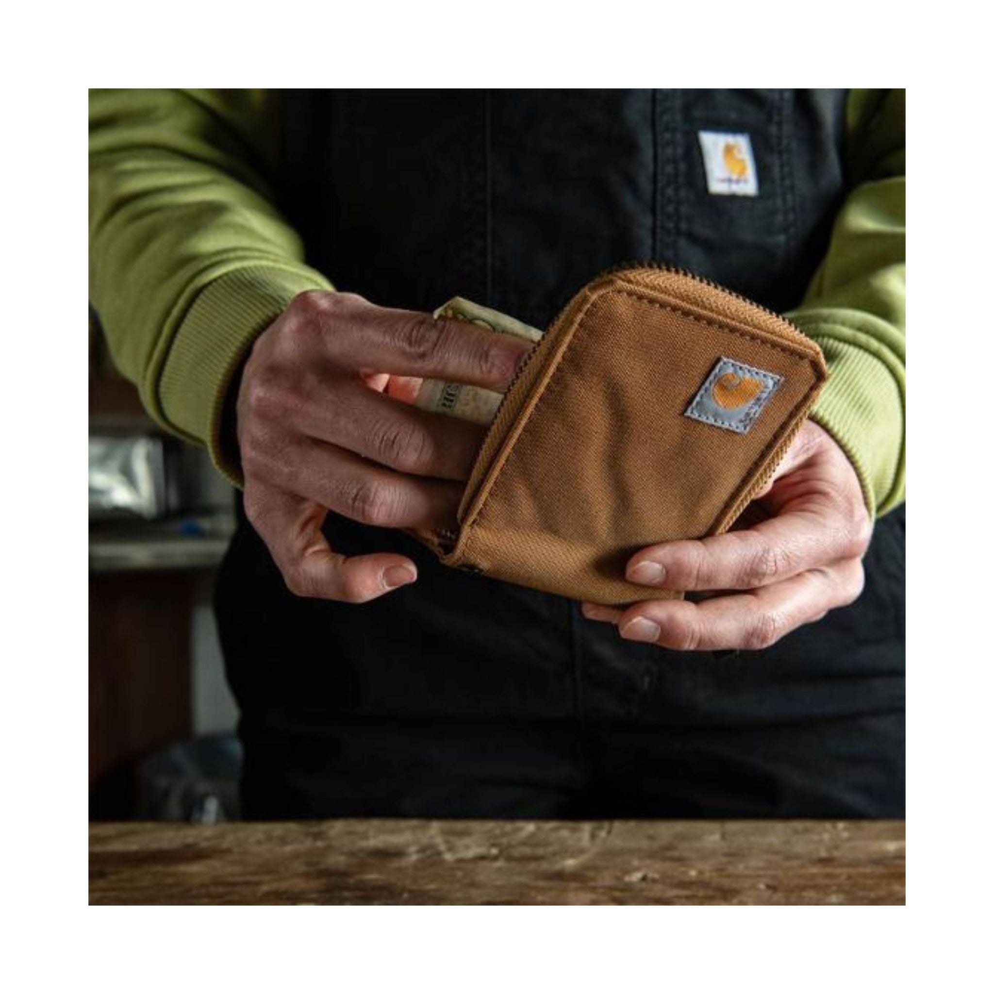 Carhartt Nylon Duck Zipper Wallet - Carhartt Brown by Lenny's Shoe & Apparel