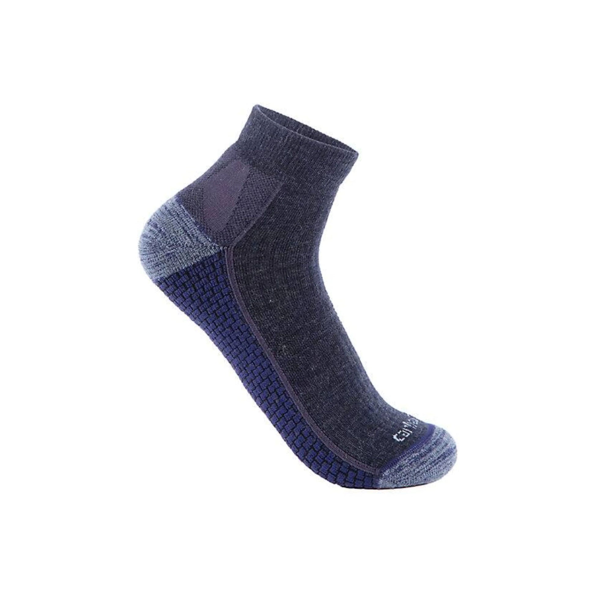 Carhartt Women's Force Grid Midweight Synthetic Merino Wool Blend Quarter Sock - Navy Heather by Lenny's Shoe & Apparel