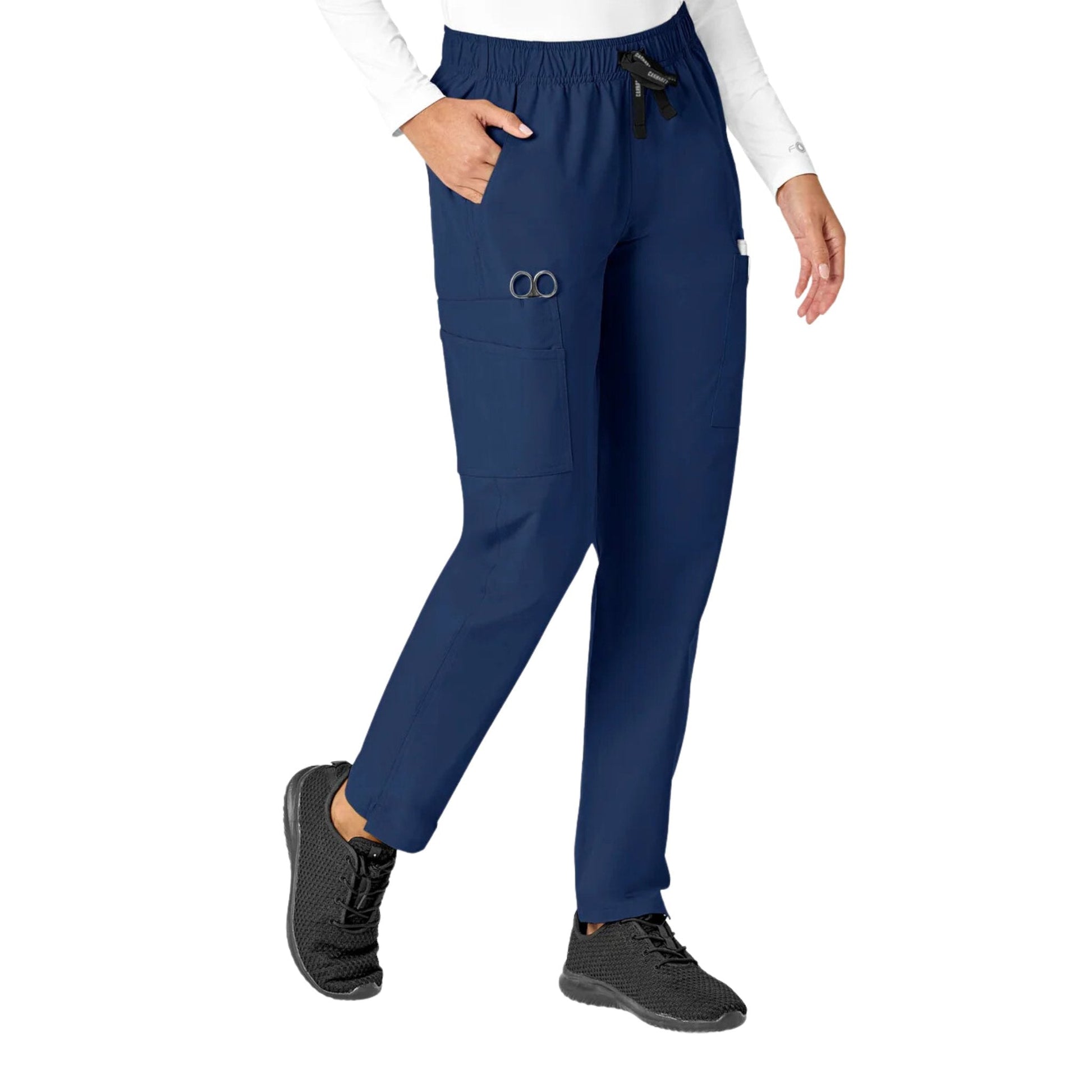 Carhartt Women's Force Modern Fit Straight Leg Scrub Pant - Navy by Lenny's Shoe & Apparel