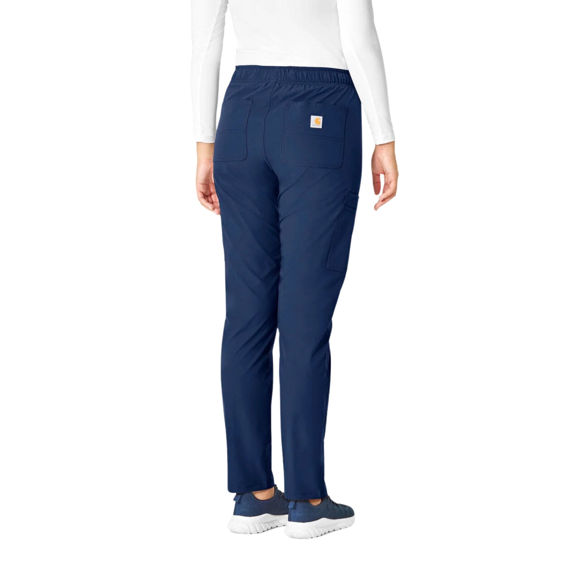 Carhartt Women's Force Modern Fit Straight Leg Scrub Pant - Navy by Lenny's Shoe & Apparel