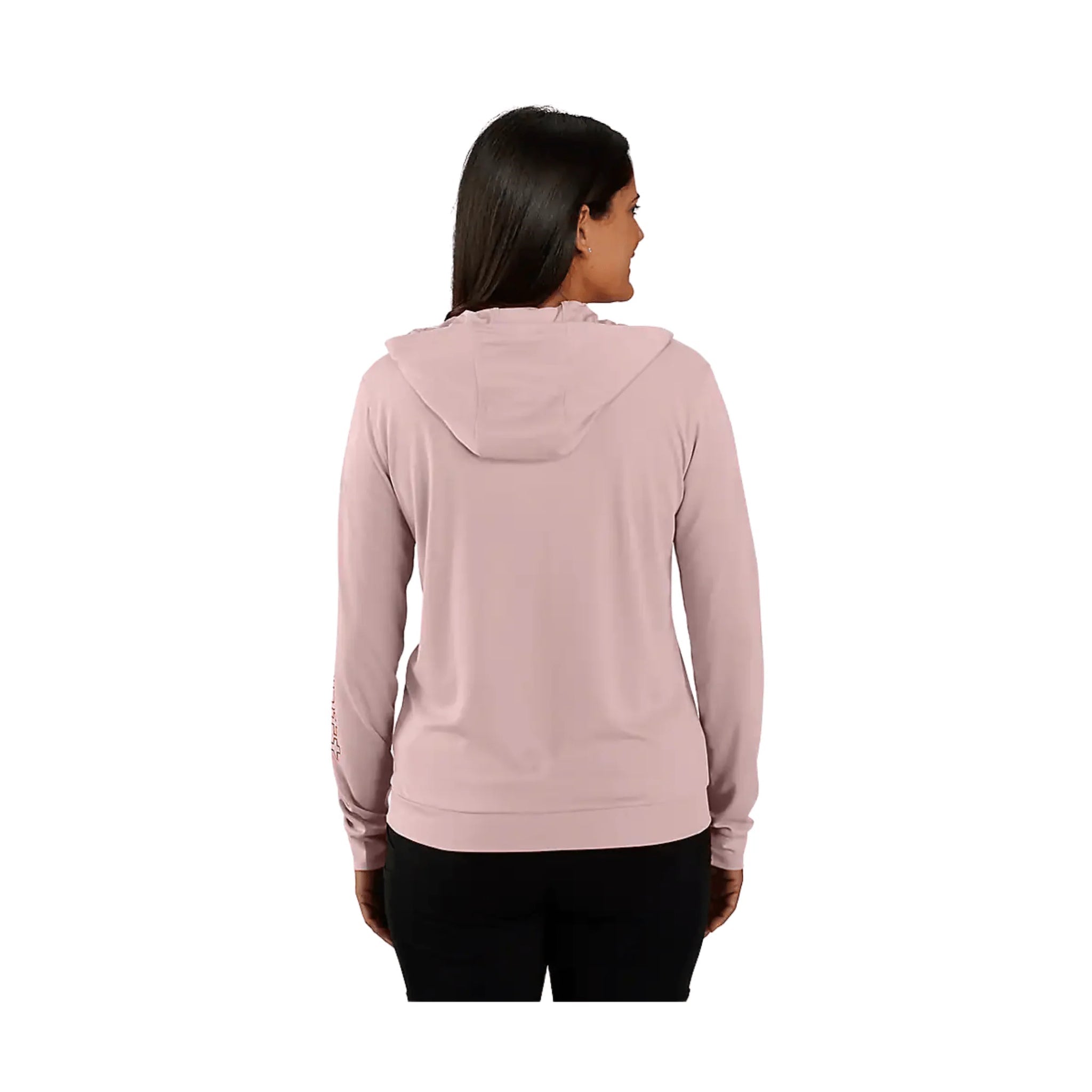 Carhartt Women's Force Sun Defender Relaxed Fit Lightweight Long Sleeve Hooded Graphic T Shirt - Soft Rose by Lenny's Shoe & Apparel