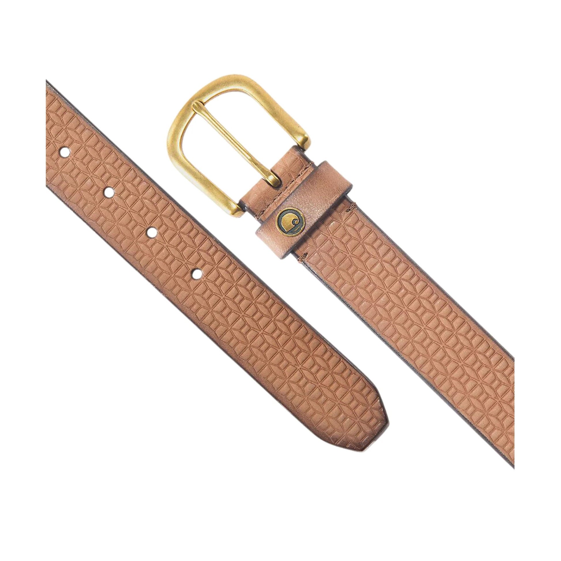 Carhartt Women's Leather Basketweave Belt - Dark Brown by Lenny's Shoe & Apparel