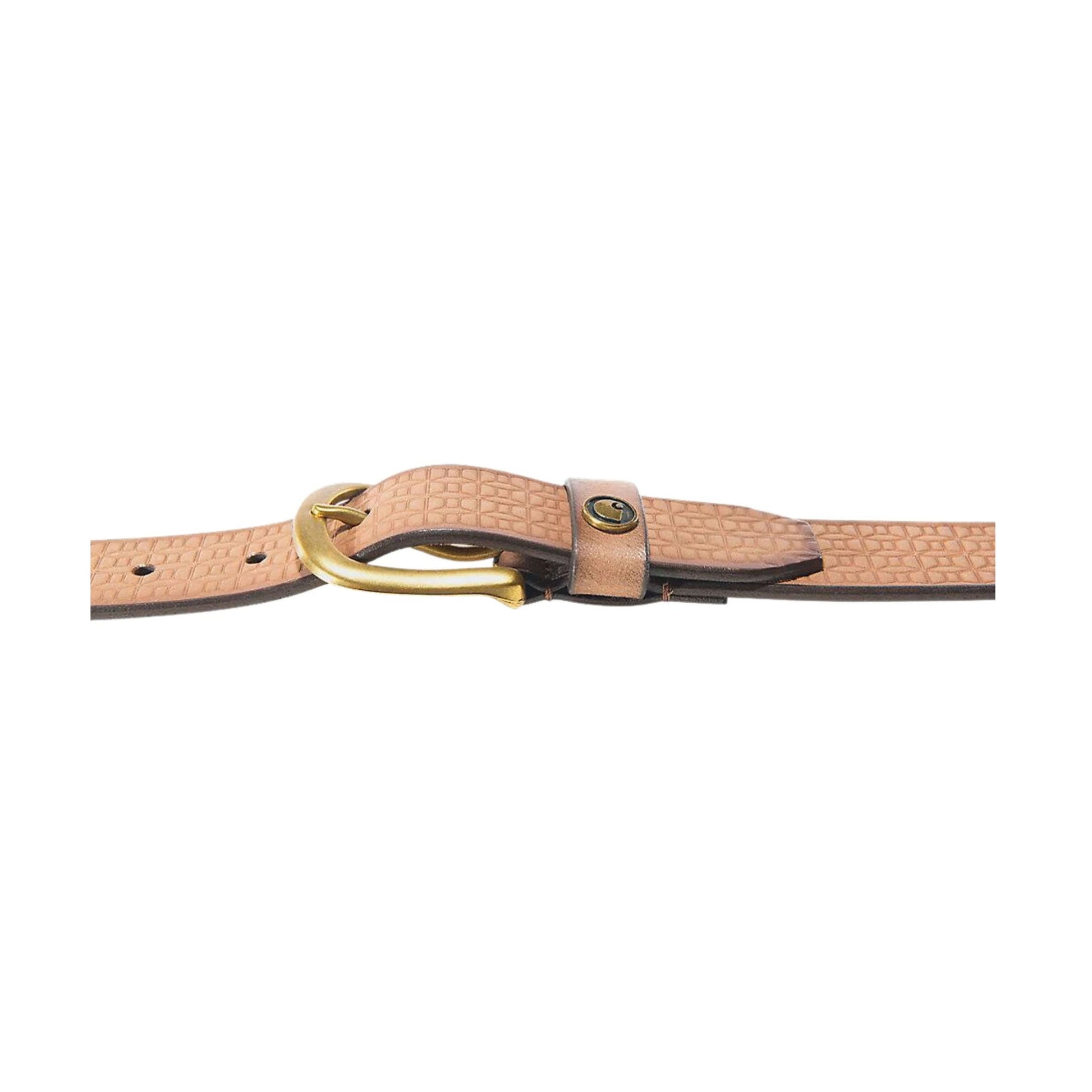 Carhartt Women's Leather Basketweave Belt - Dark Brown by Lenny's Shoe & Apparel