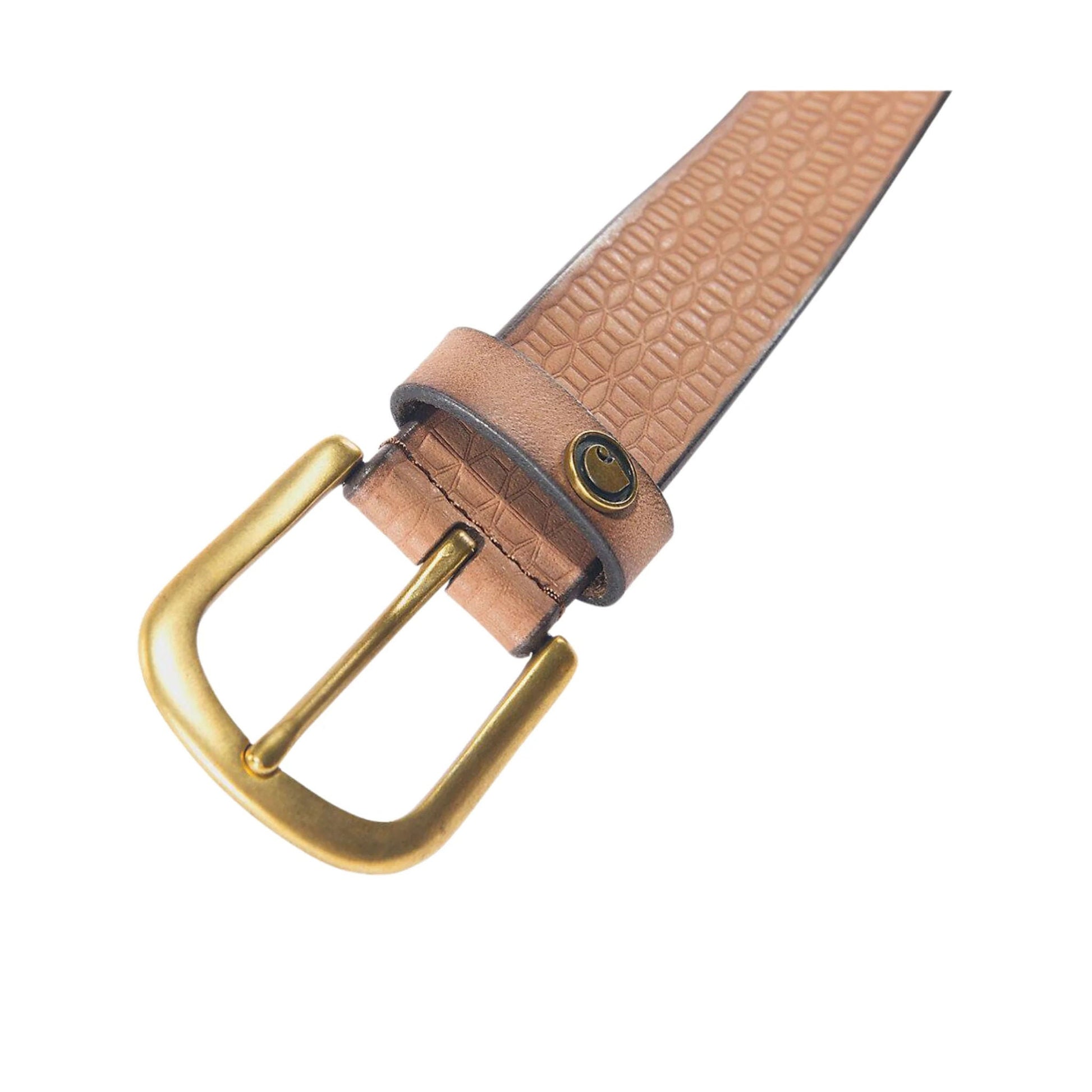 Carhartt Women's Leather Basketweave Belt - Dark Brown by Lenny's Shoe & Apparel