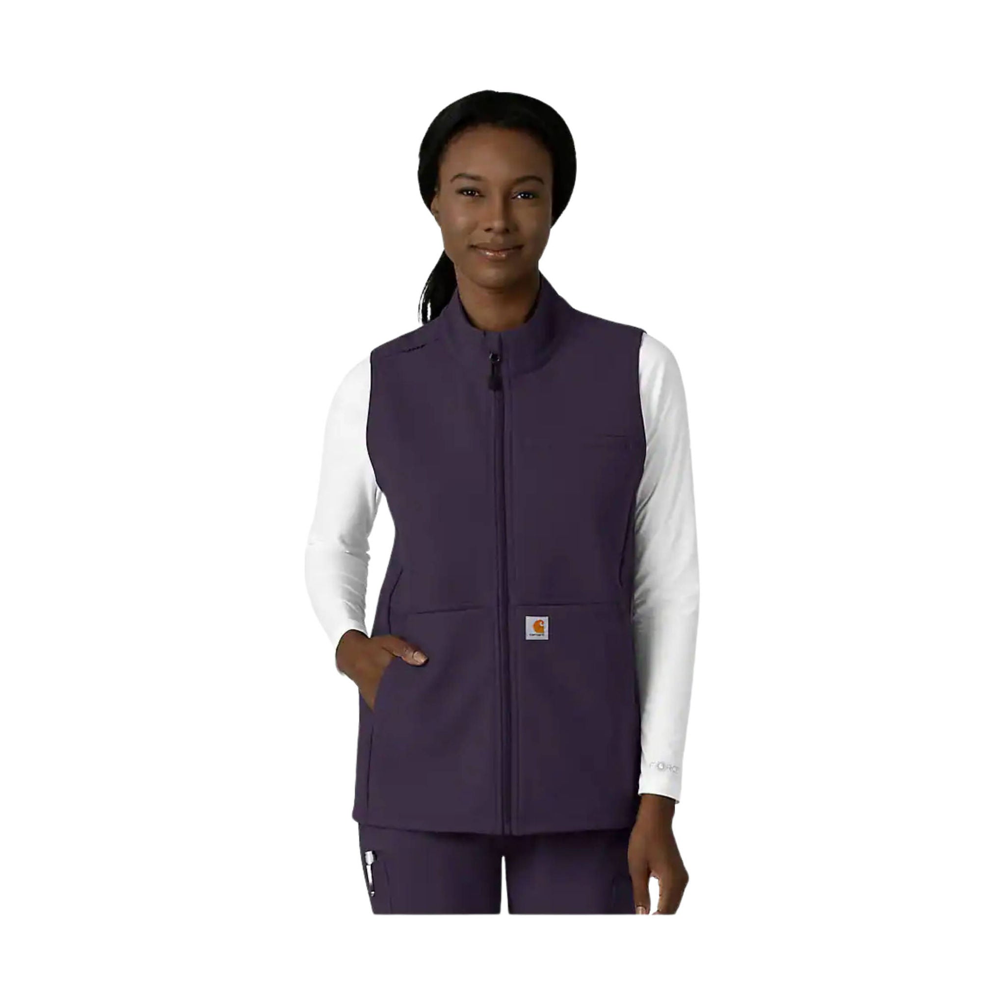 Carhartt Women's Rugged Flex Bonded Fleece Vest - Black Plum by Lenny's Shoe & Apparel