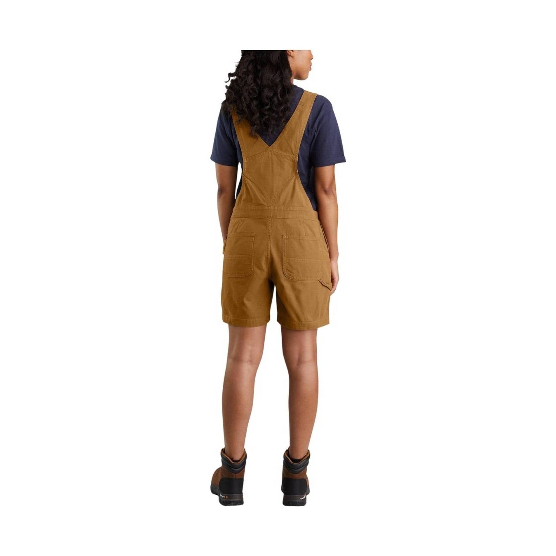 Carhartt Women's Rugged Flex Relaxed Fit Shortall - Carhartt Brown by Lenny's Shoe & Apparel