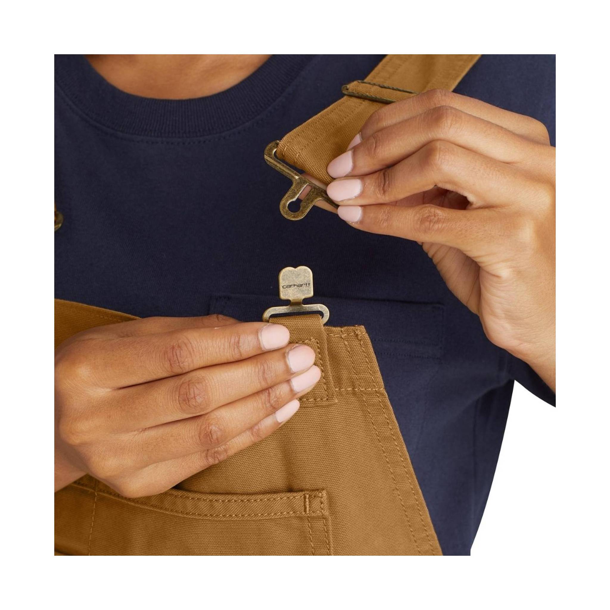 Carhartt Women's Rugged Flex Relaxed Fit Shortall - Carhartt Brown by Lenny's Shoe & Apparel