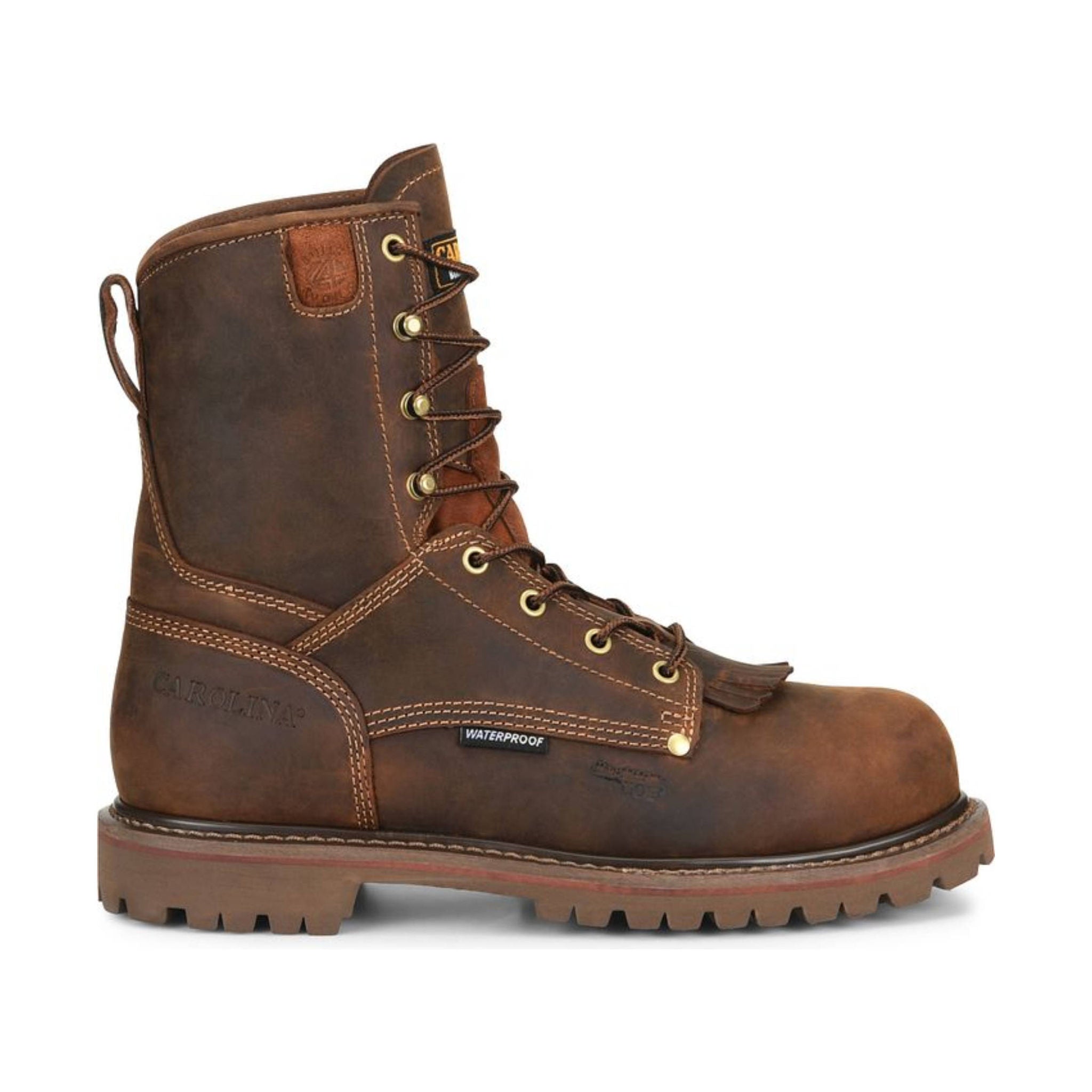Carolina Men's 28 Series 8 Inch Waterproof Composite Toe Work Boots - Brown by Lenny's Shoe & Apparel