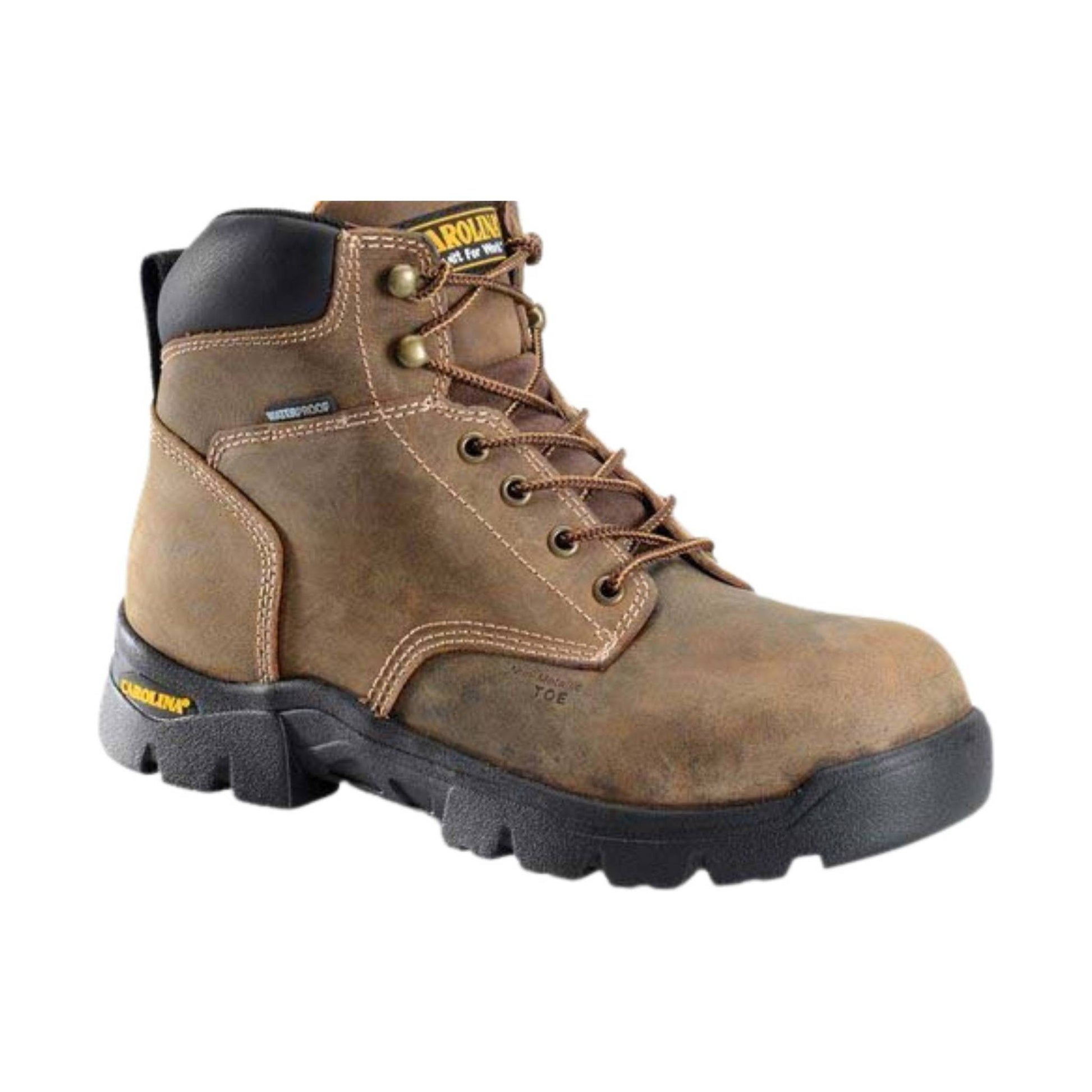 Carolina Men's 6 Inch Circuit Comp Toe Work Boot - Dark Brown by Lenny's Shoe & Apparel