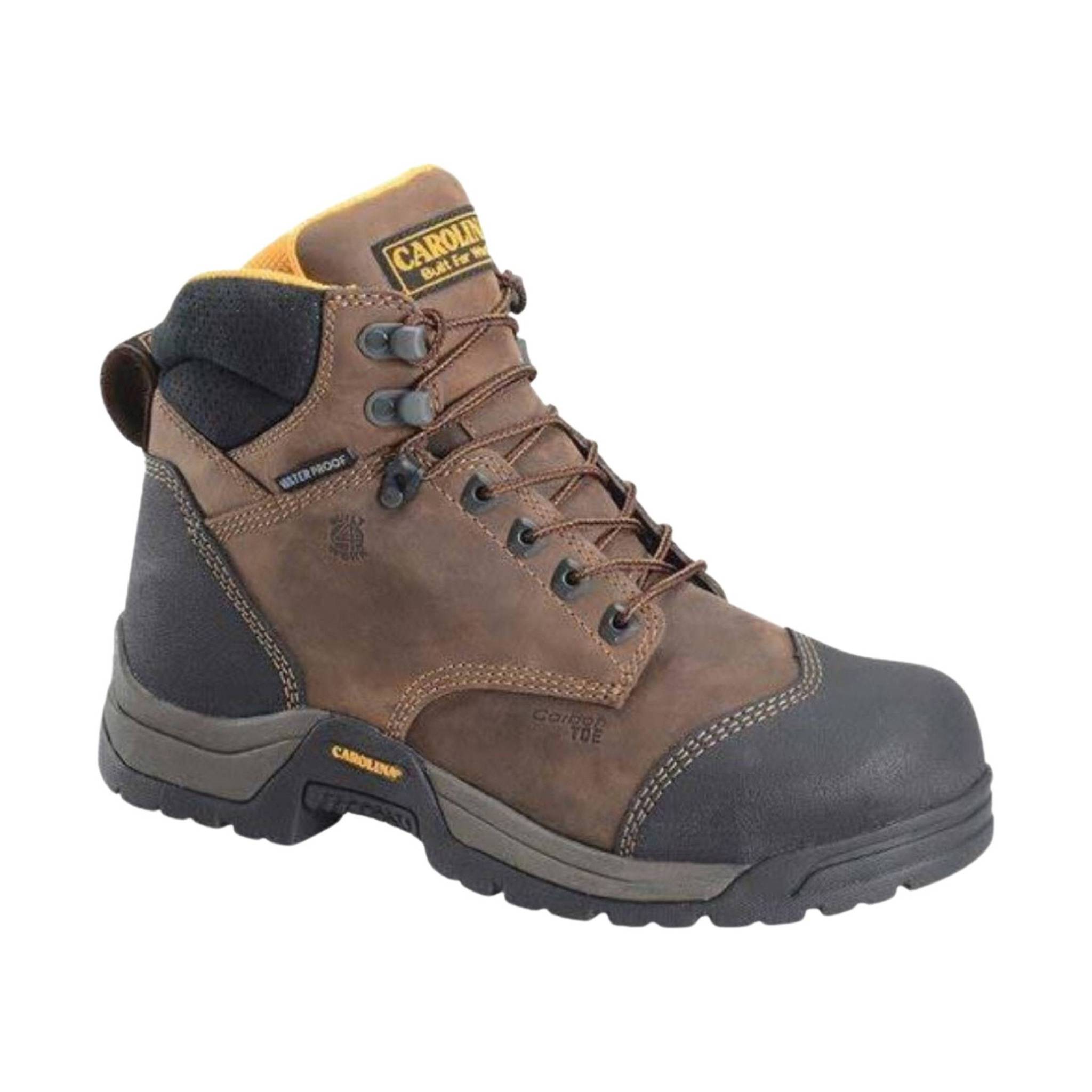 Carolina Men's Bruno Lo Carbon Composite Toe Waterproof Work Boots - Dark Brown by Lenny's Shoe & Apparel