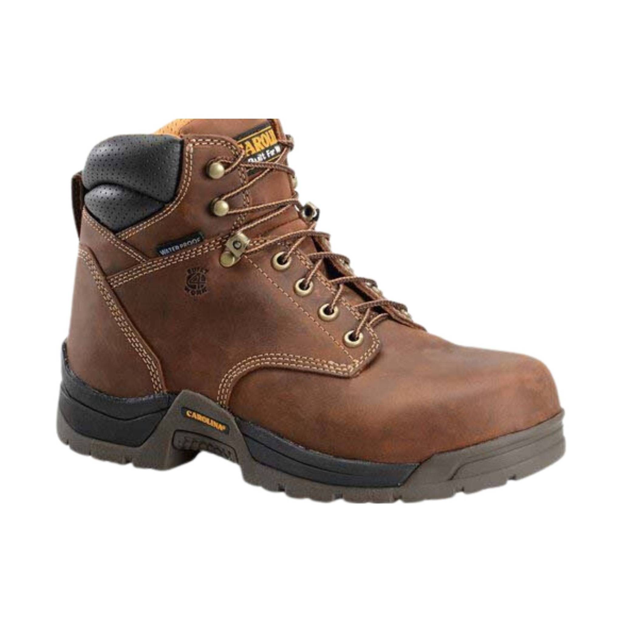 Carolina Men's Bruno Lo 6 Inch Composite Broad Toe Work Boot - Copper Crazy Horse by Lenny's Shoe & Apparel