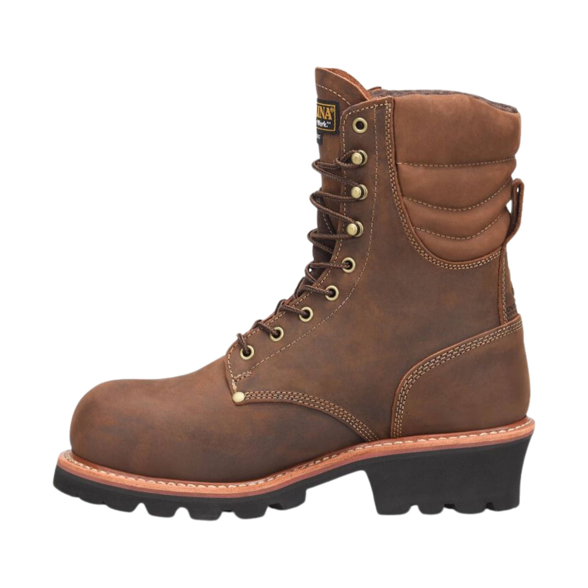 Carolina Men's Hemlock Insulated 400G Composite Toe Logger Work Boots - Medium Brown by Lenny's Shoe & Apparel