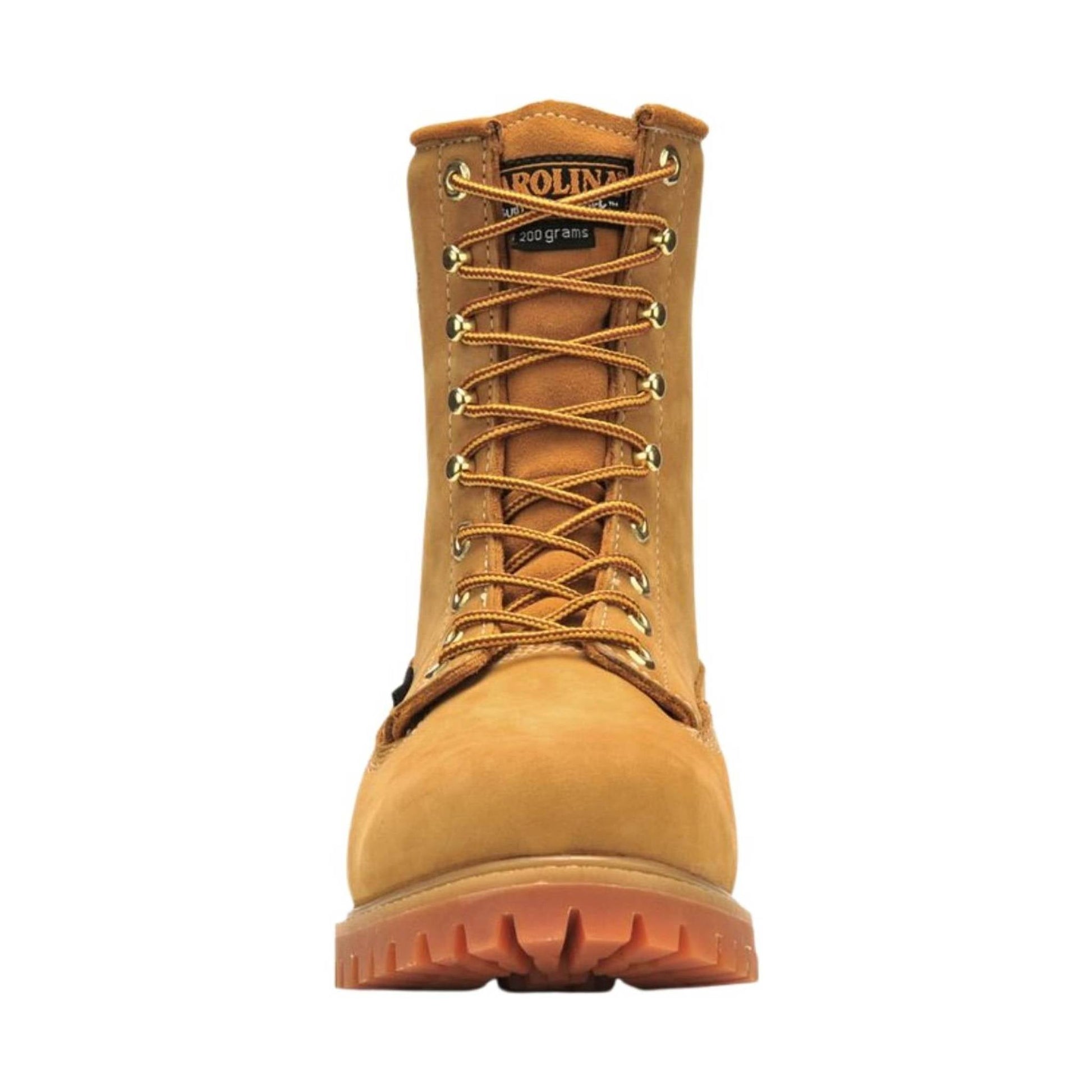 Carolina Men's Journeyman 8 Inch Soft Toe Waterproof Work Boot - Wheat by Lenny's Shoe & Apparel