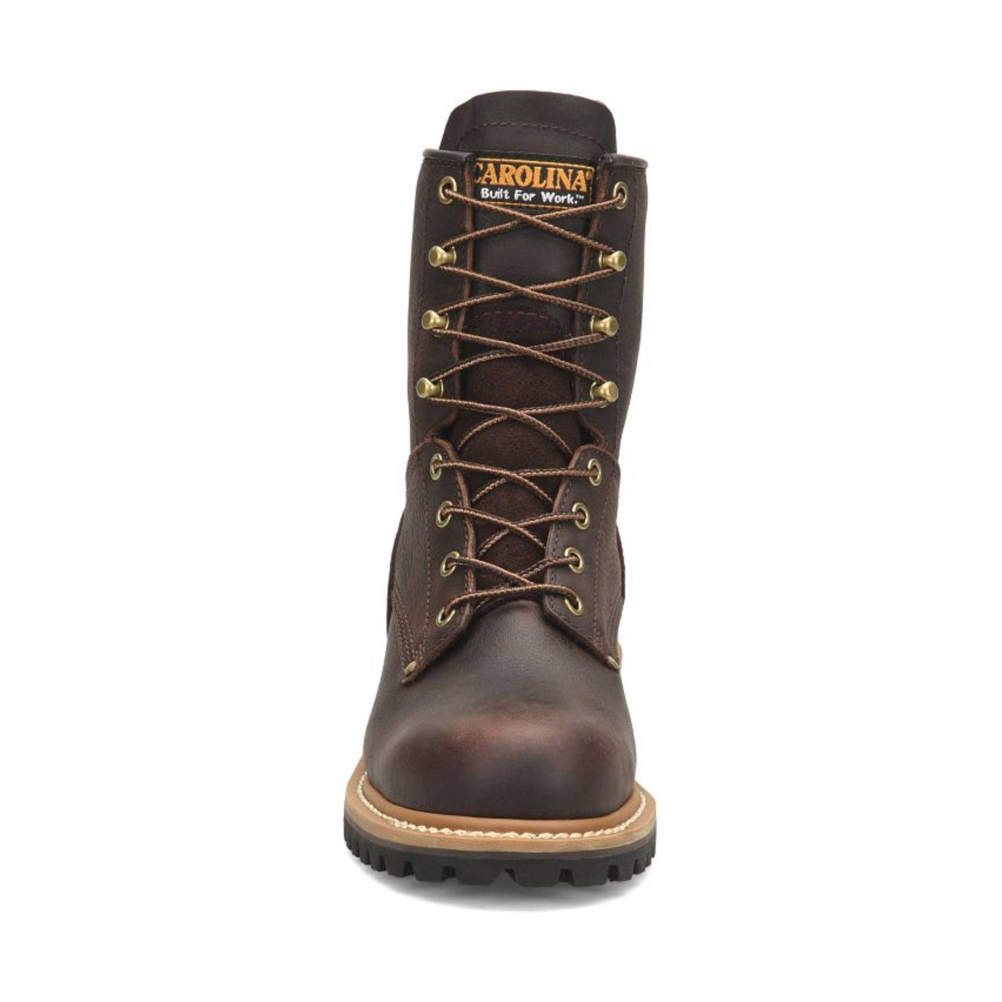 Carolina Women's Elm 8 Inch Steel Toe Logger Work Boots - Dark Brown by Lenny's Shoe & Apparel