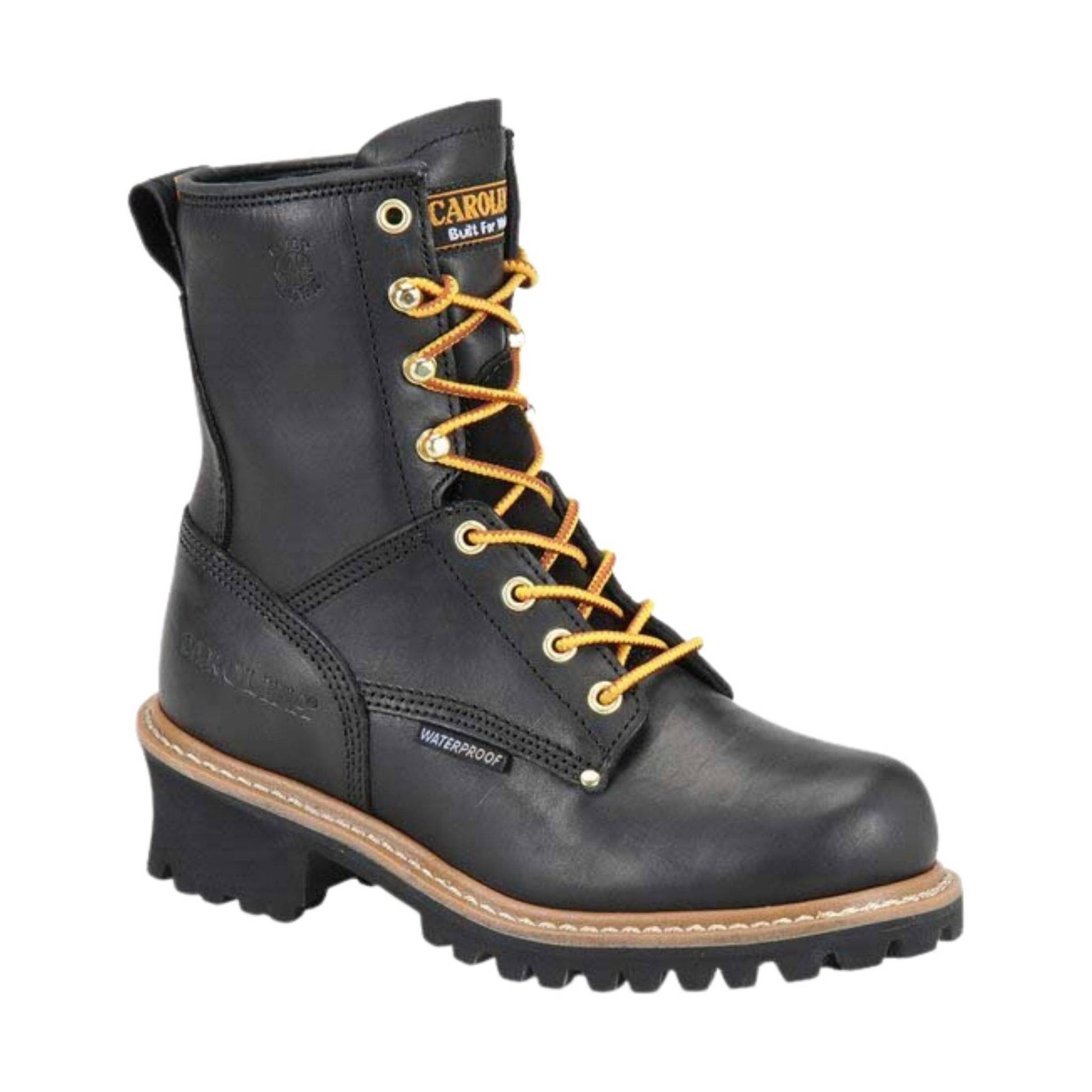 Carolina Women's Elm 8 Inch Soft Toe Logger Work Boot - Black by Lenny's Shoe & Apparel