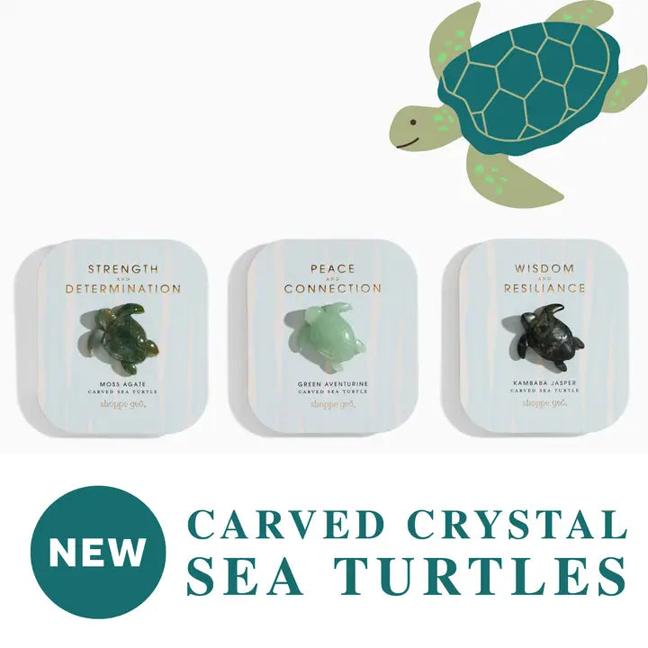 Carved Crystal Sea Turtle