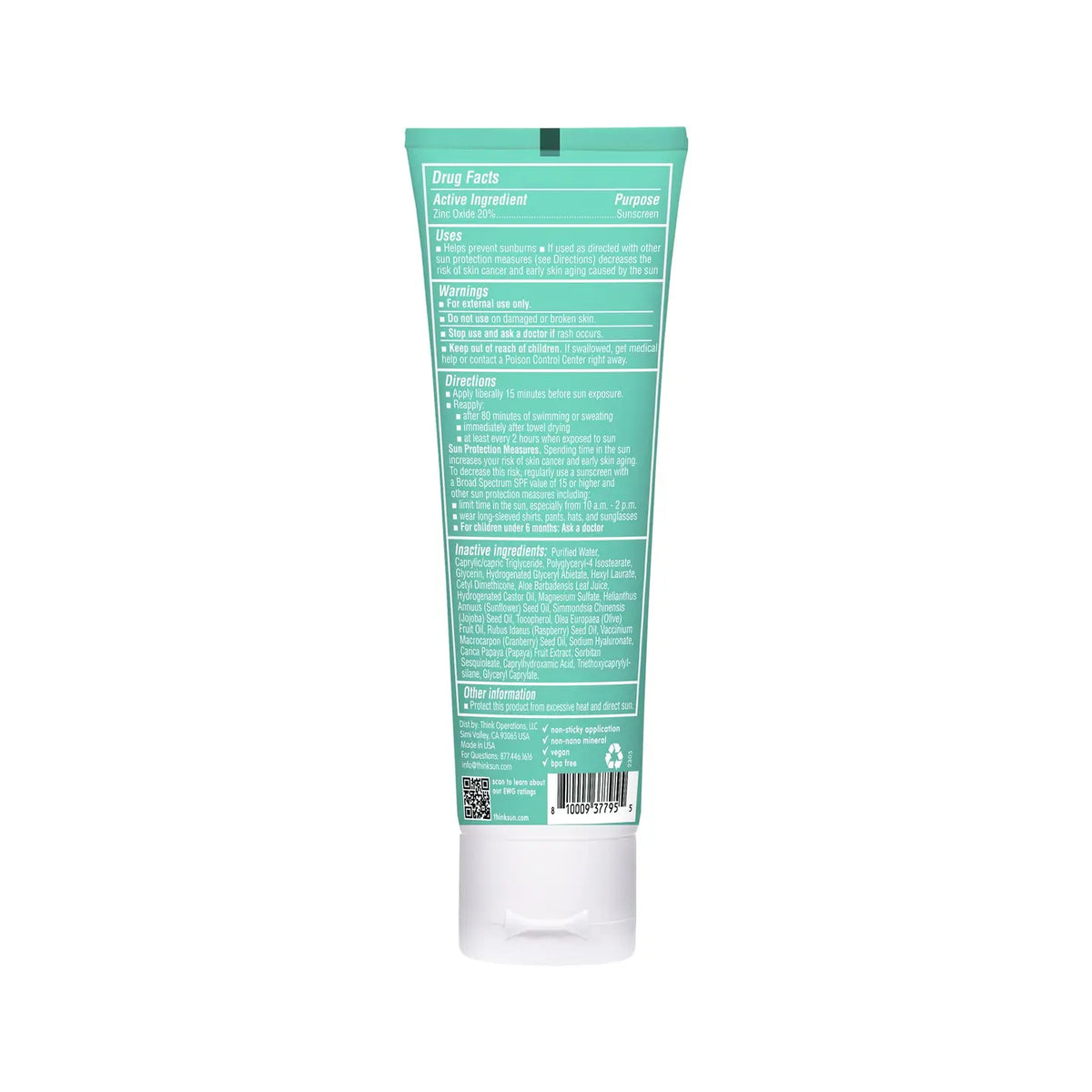 Think Kids SPF 30 Clear Zinc Sunscreen | 3 oz