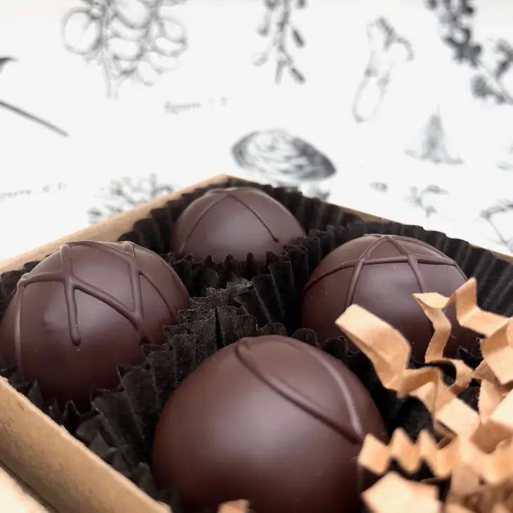 4 Piece Dark Chocolate Truffle Medley