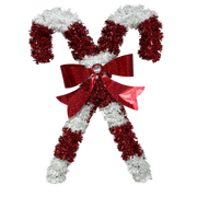 Candy Canes Door Decoration - Red And White