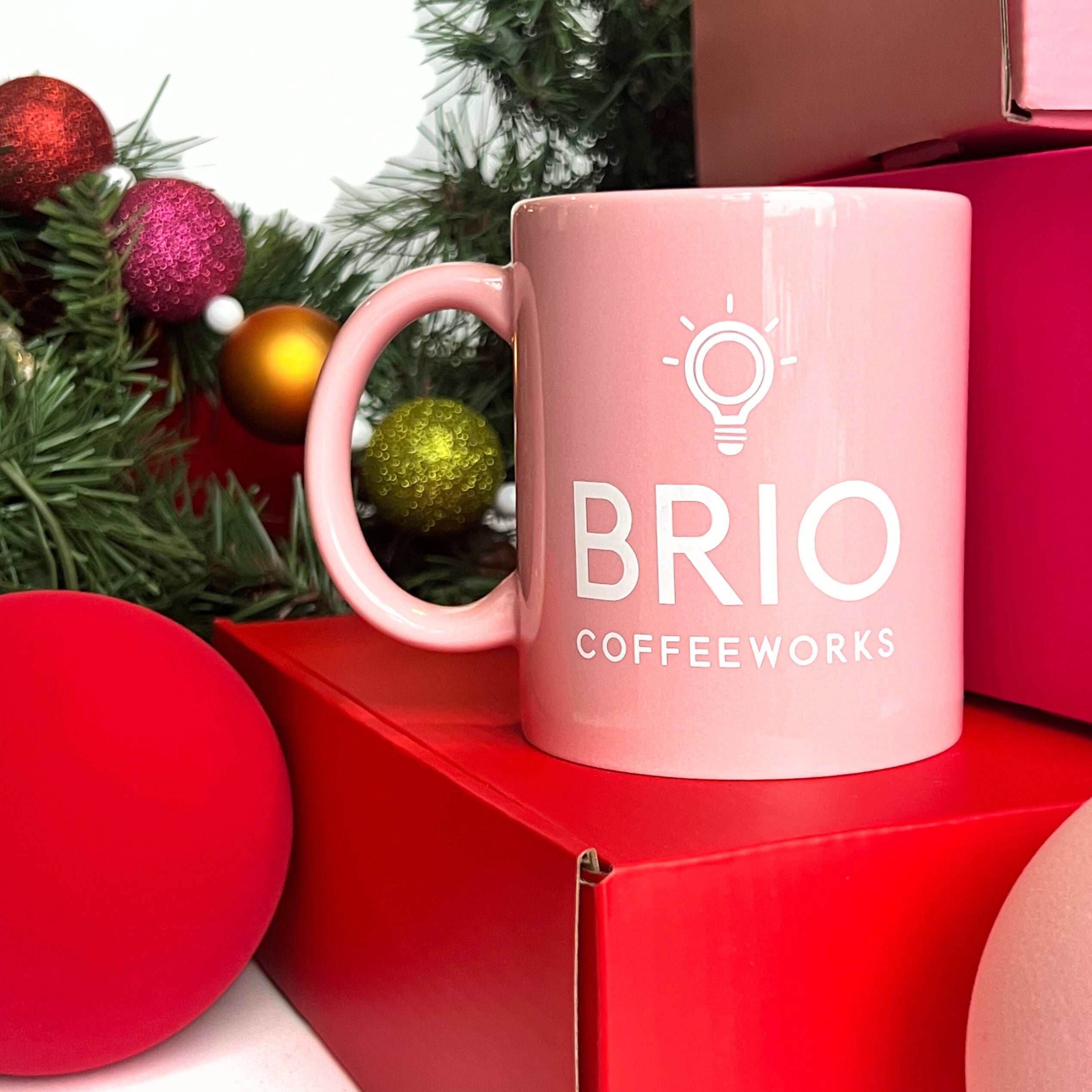 Brio Logo Mug - Pink