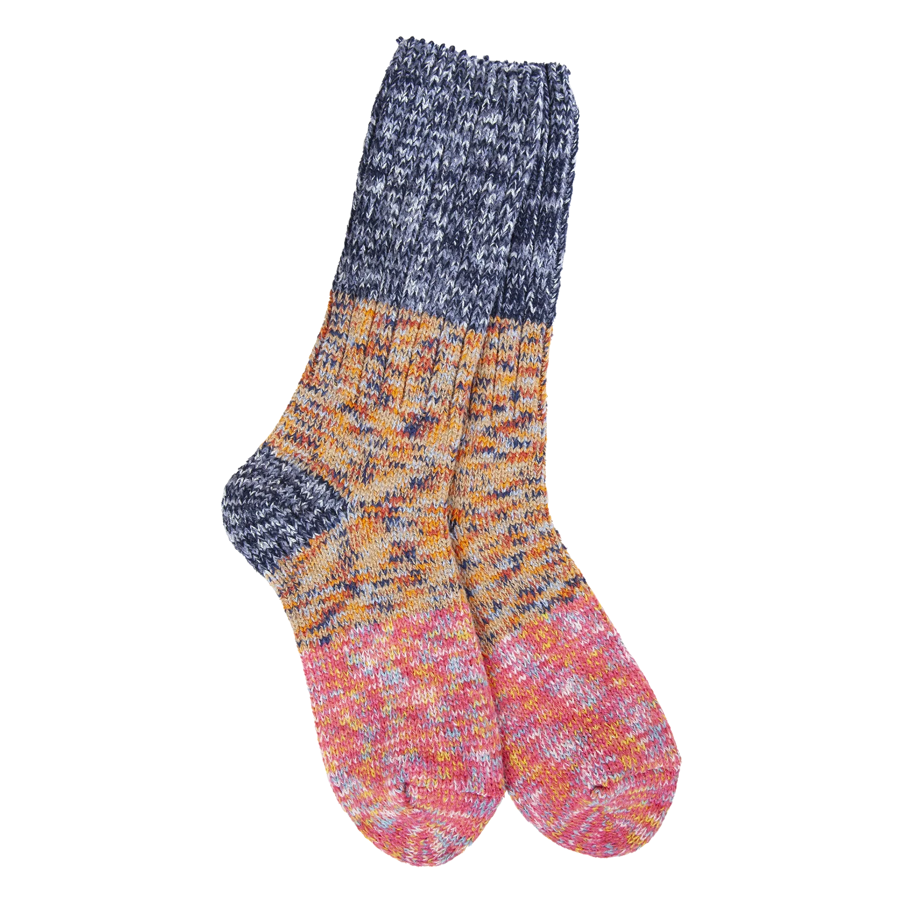 Socks - World's Softest Weekend Ragg Crew Enchanted Multi by Homeportonline