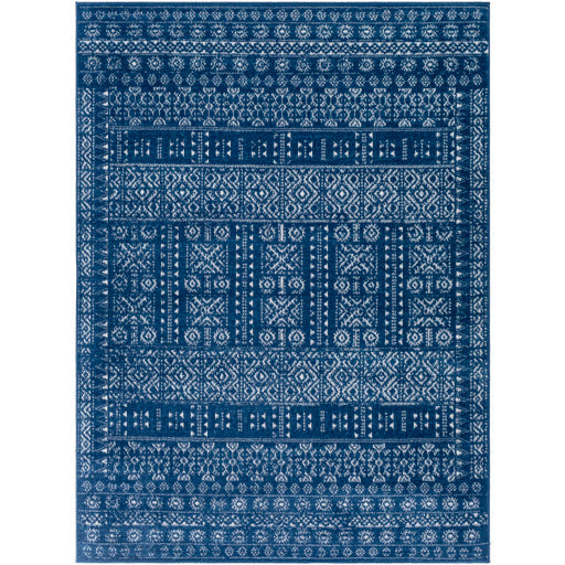 Cesar 5'3" X 7' Rug Block Design Blue by Homeportonline