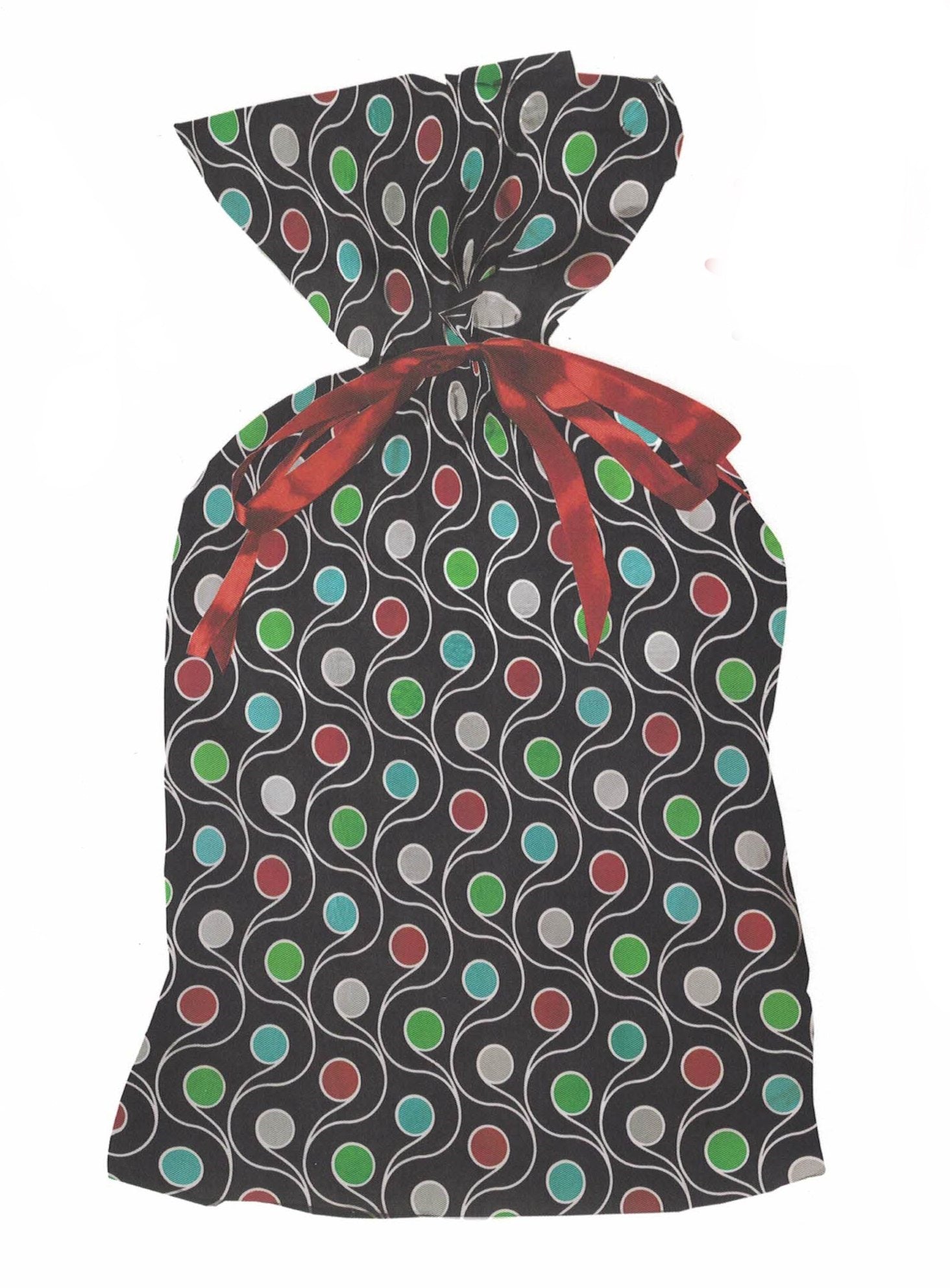 Jumbo Pull String Gift Bag - Swirls